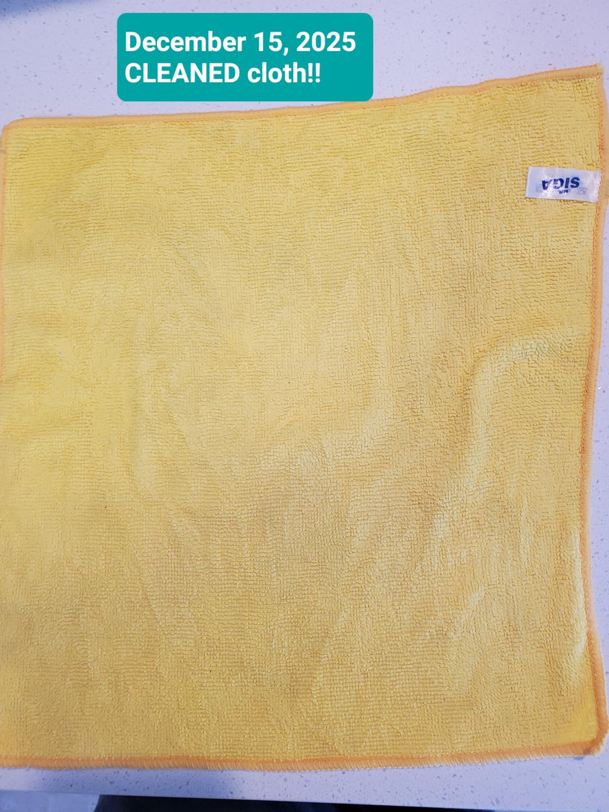 MR.SIGA Microfiber Cleaning Cloth, All-Purpose Microfiber Towels, Streak Free Cleaning Rags, Pack of 12, Grey, Size 32 x 32 cm(12.6 x 12.6 inch) customer photo 2