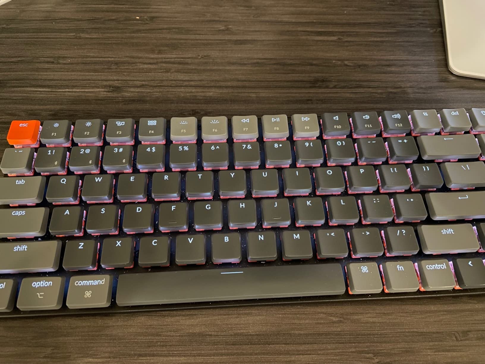 Keychron K3 75% Layout 84-Key Ultra-Slim Hot-Swappable Wireless Bluetooth Mechanical Keyboard with Low-Profile Keychron Optical Brown Switch/White LED Backlight/USB Wired for Mac Windows-Version 2 customer photo 2