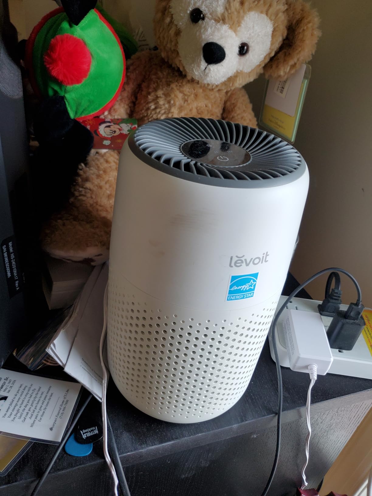 LEVOIT Air Purifiers for Bedroom Home Dorm, AHAM Verified, 3-in-1 Filter Cleaner With Aroma Pad, Core Mini-P, White customer photo 2