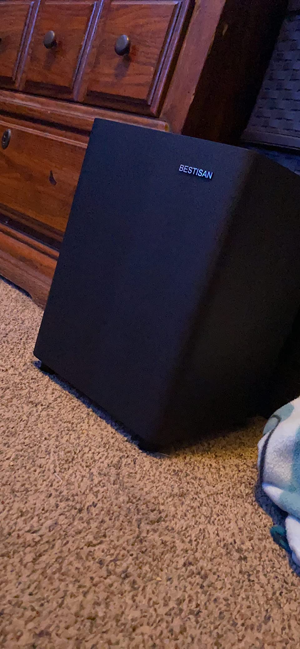 BESTISAN Powered Subwoofer, Deep Bass Sub, Down Firing Subs, Easy Setup with Home Theater System customer photo 2