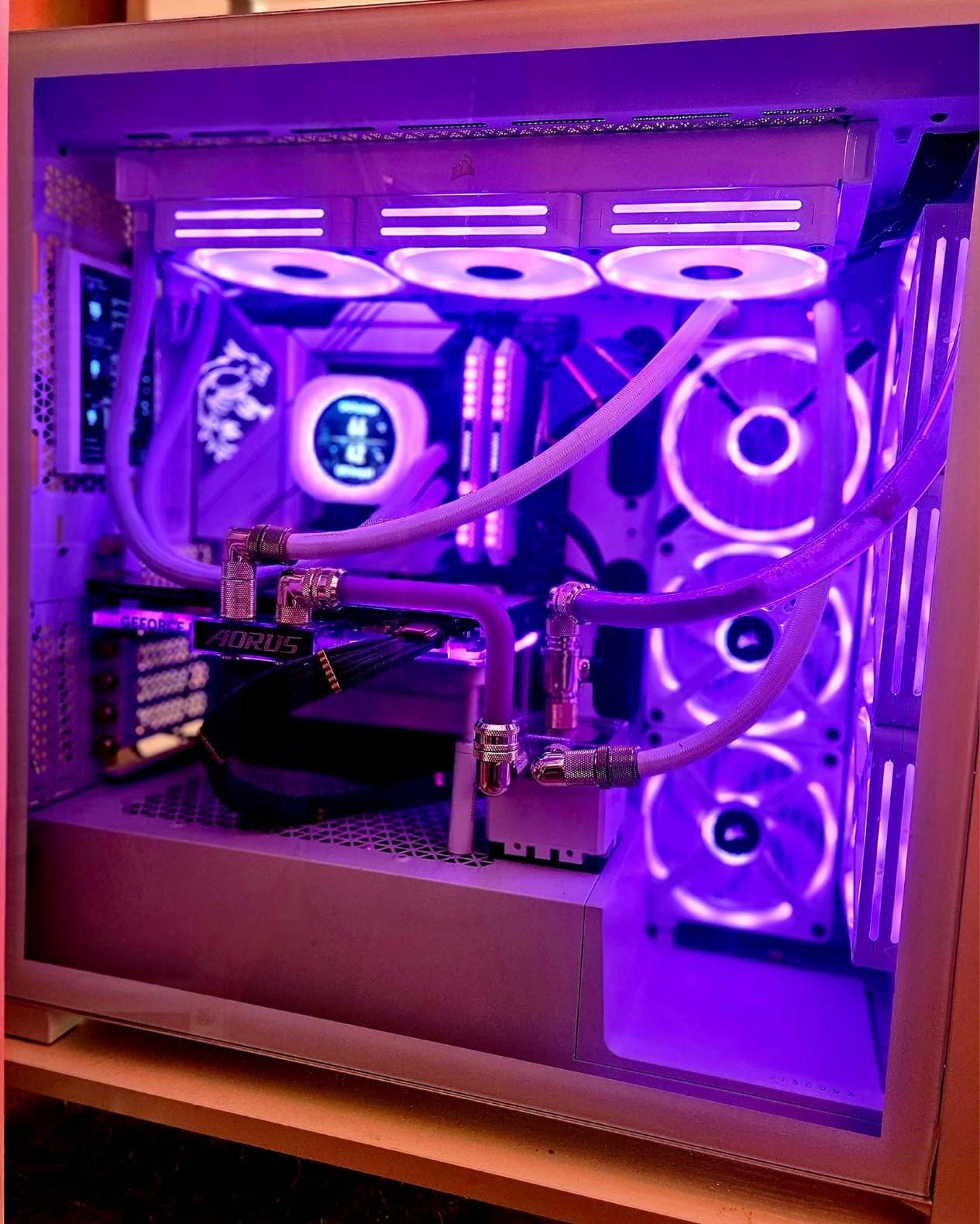 Silver CPU Water Cooling Pump - 800L/H, 3.5M Head, 3000RPM for PC Cooling System customer photo 1