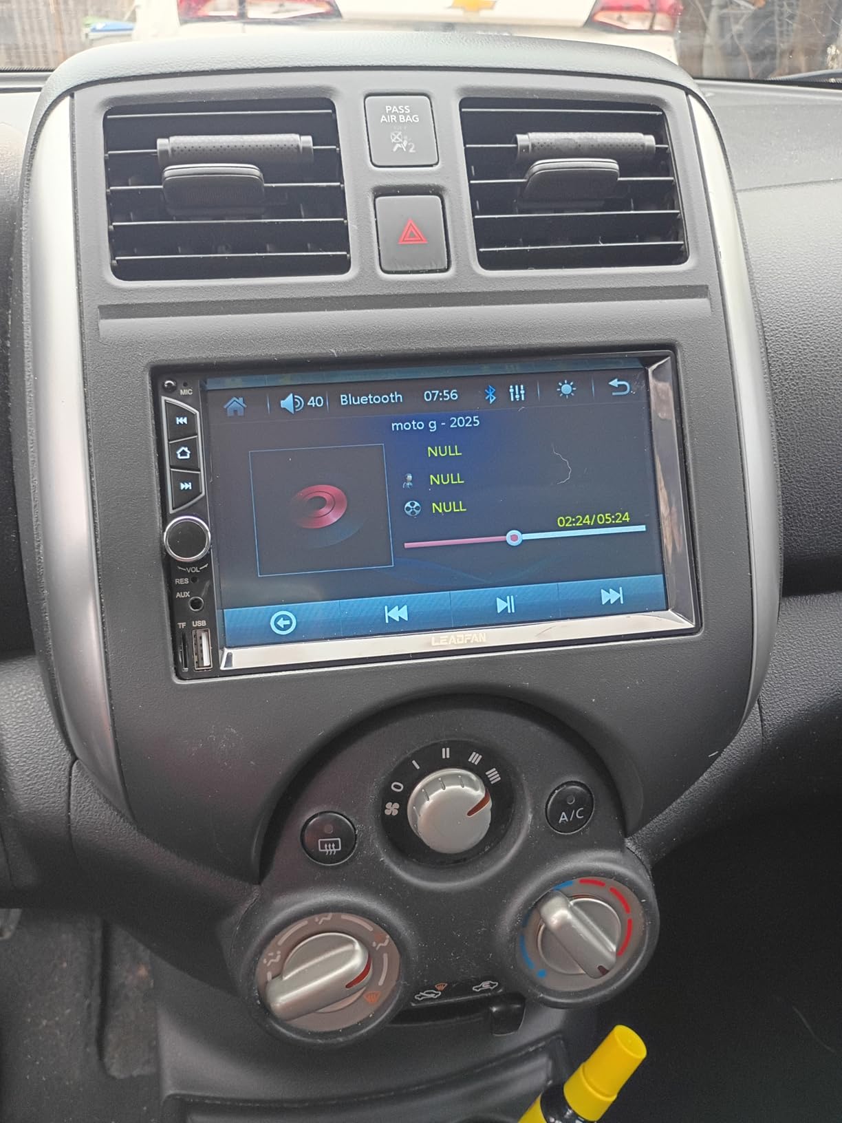 Leadfan 7inch Car Stereo Double Din Radio Touchscreen with Backup Camera Multimedia Car Audio Support Mirror Link, Bluetooth Caller ID, FM/MP3/MP4/USB/Subwoofer,Aux Input Car Audio Receivers customer photo 1