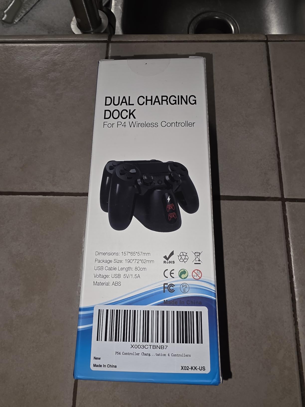PS4 Controller Charger Dock Station with Charging Cable,1.8Hrs Fast Charge PS4 Remote Charging Station, Replacement for PlayStation 4 Dualshock 4 Charger for PlayStation 4 Games customer photo 2