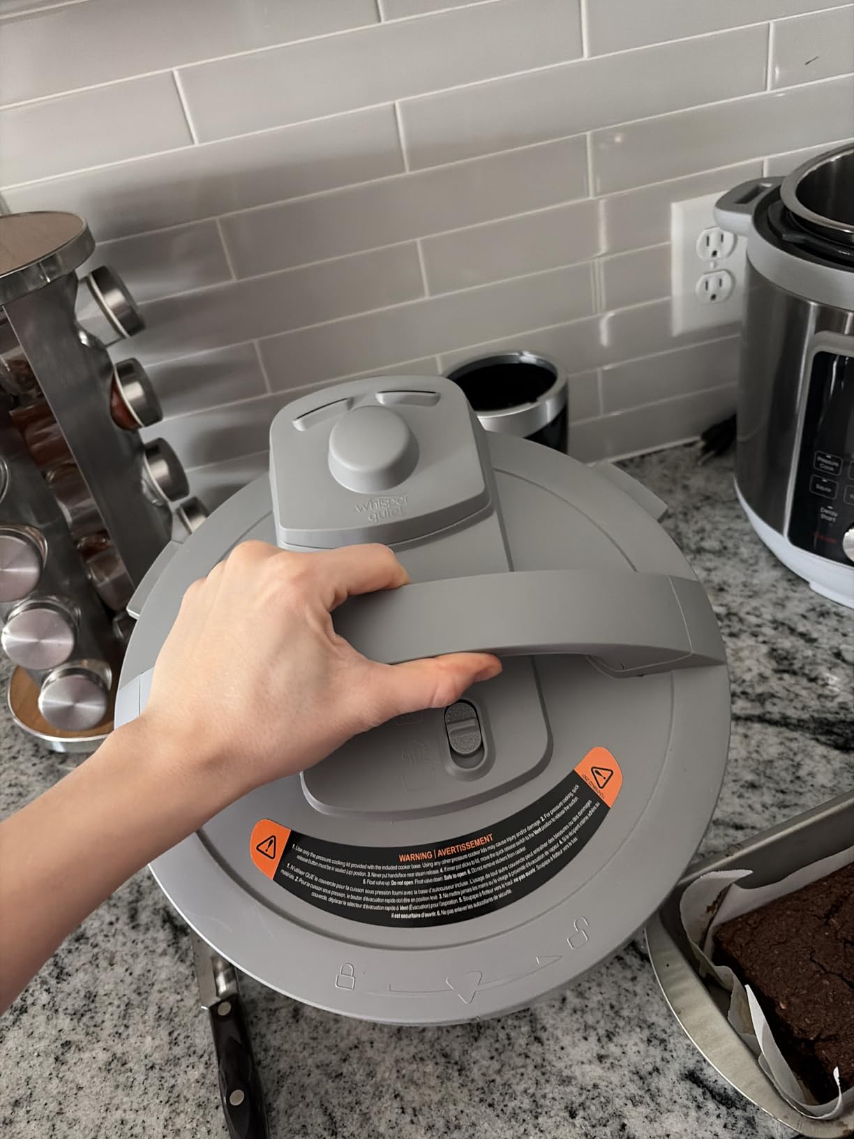 6-Quart Whisper Quiet 9-in-1 Electric Pressure Cooker, Slow Rice Steamer, Sauté, Yogurt Maker, Warmer & Sterilizer, Free App with 800+ Recipes, Stainless Steel customer photo 2
