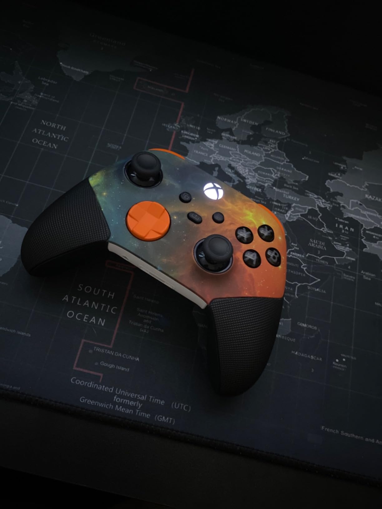 eXtremeRate ASR Version Redesigned Shell for Xbox Core Wireless Controller - Performance Rubberized Grip, Anti Sticks Rubbing Rings - Custom Faceplate for Xbox Series X & S Controller - Nebula Galaxy customer photo 1