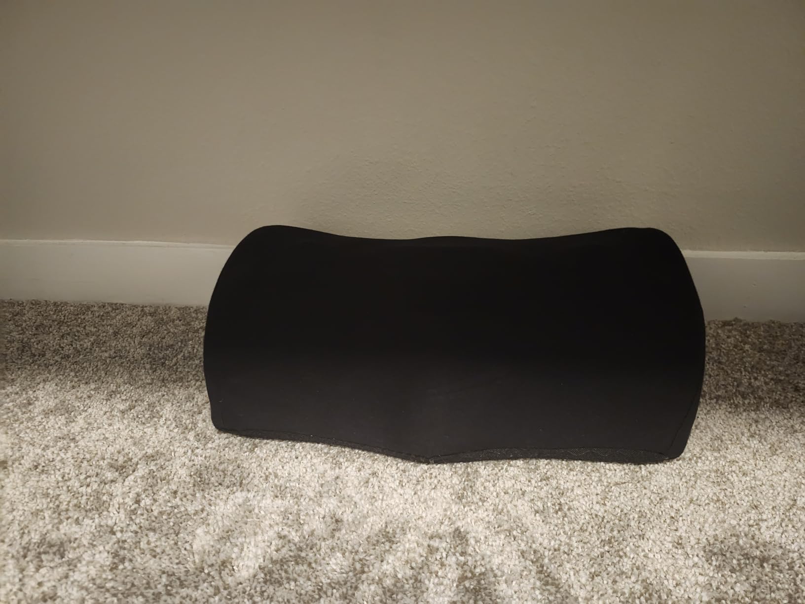 C CUSHION LAB Ergonomic Foot Rest for Under Desk - Patented Massage Ridge Design Memory Foam Foot Stool Pillow for Work, Home, Gaming, Computer, Office Chair - Footrest for Back and Hip Pain Relief customer photo 2