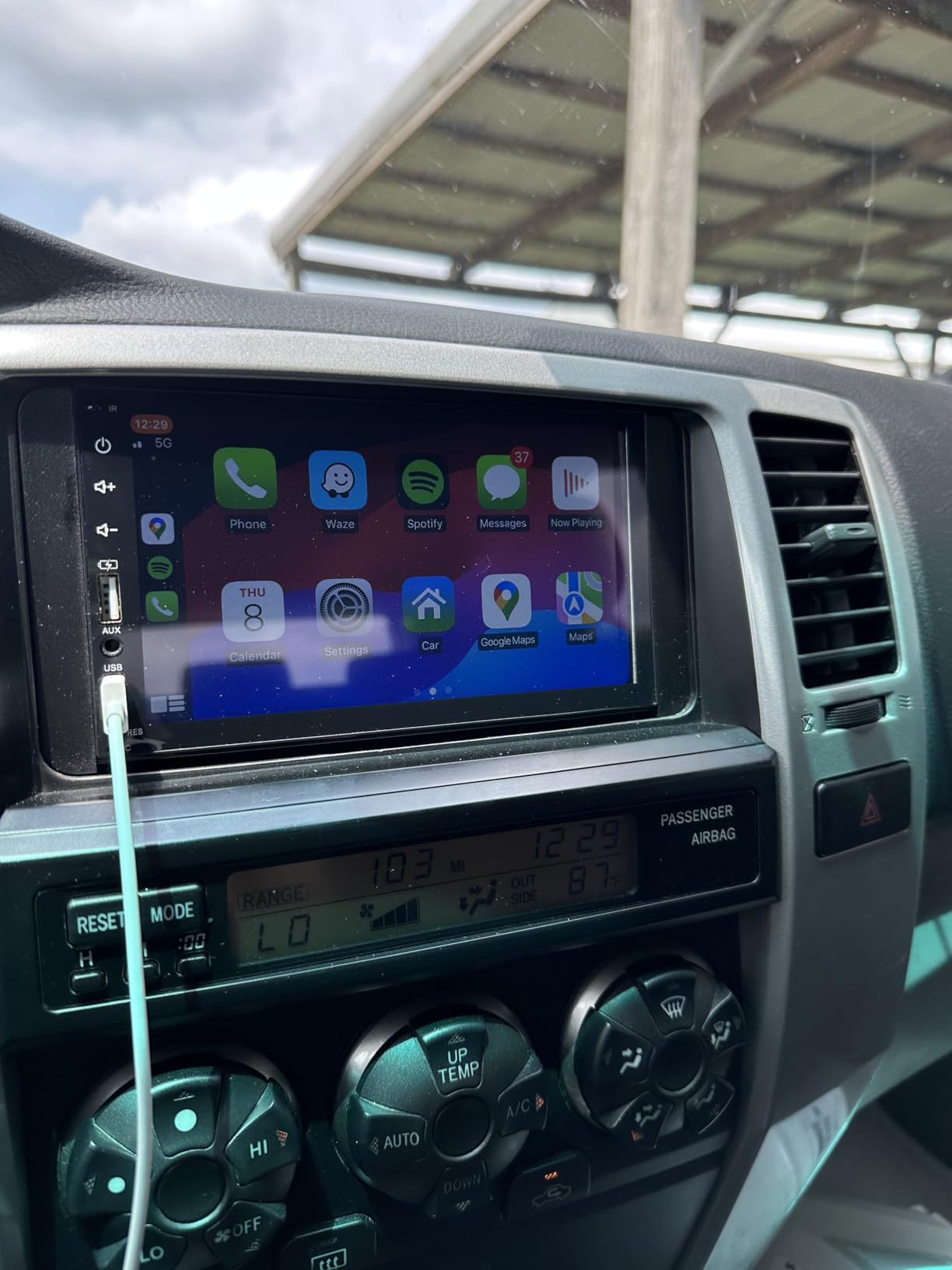 Leadfan Double Din Car Stereo Radio Support Apple Carplay&Android Auto, 7inch HD Touchscreen Double Din Radio with Bluetooth, Car Audio Receivers, Camera, MirrorLink, FM Radio, 2 USB/TF/AUX/Subwoofer customer photo 2