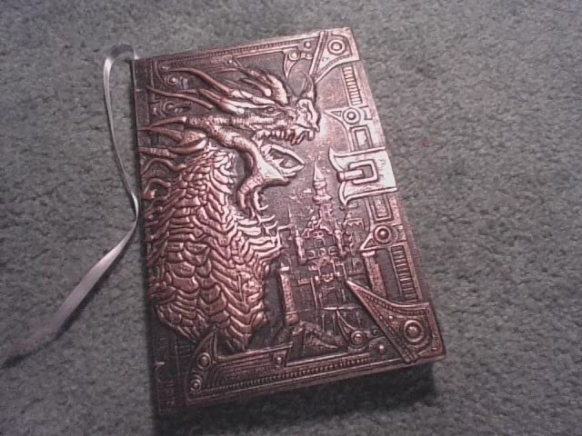 DND Notebook / Journal, Unique 200 Page Book with 3D Bronze Dragon Embossed Faux Leather Cover with Pen- Ideal for Dungeons & Dragons / D&D. Great RPG Accessories Gift for DM's & Players, Men or Women customer photo 2
