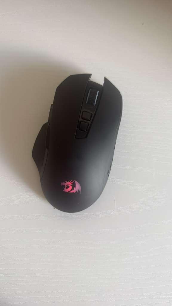 Redragon M656 Gainer Wireless Gaming Mouse, 4000 DPI 2.4Ghz Wireless Mouse w/ 5 DPI Levels, 7 Macro Buttons, Red LED Backlit & Pro Software/Drive Supported, for PC/Mac/Laptop customer photo 1