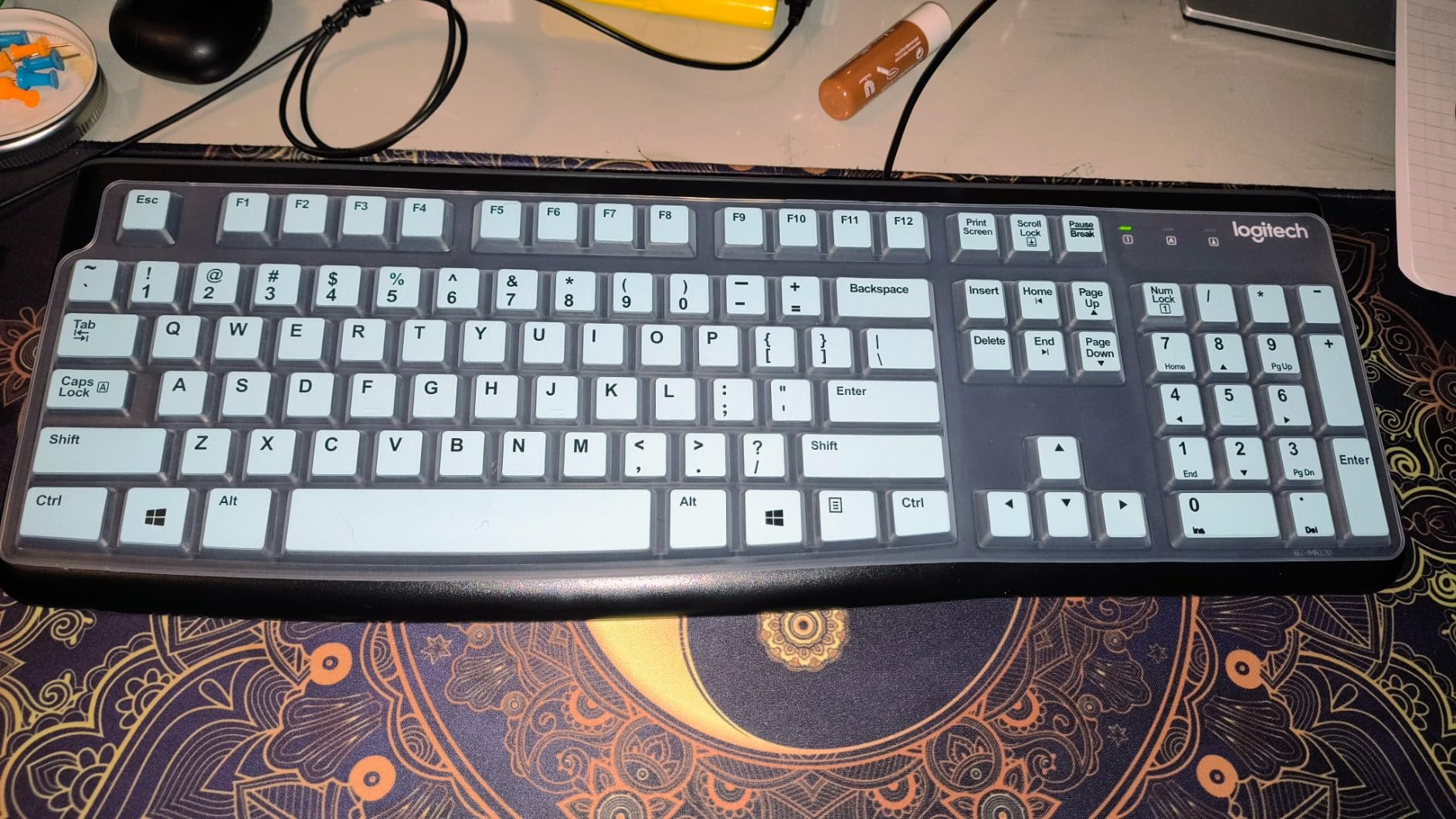 Dust-Proof Silicone Keyboard Skin Cover Compatible for Logitech G915 TKL Tenkeyless Lightspeed Wireless RGB Mechanical Gaming Keyboard, G915 TKL Keyboard Skin Accessories (Clear) customer photo 2