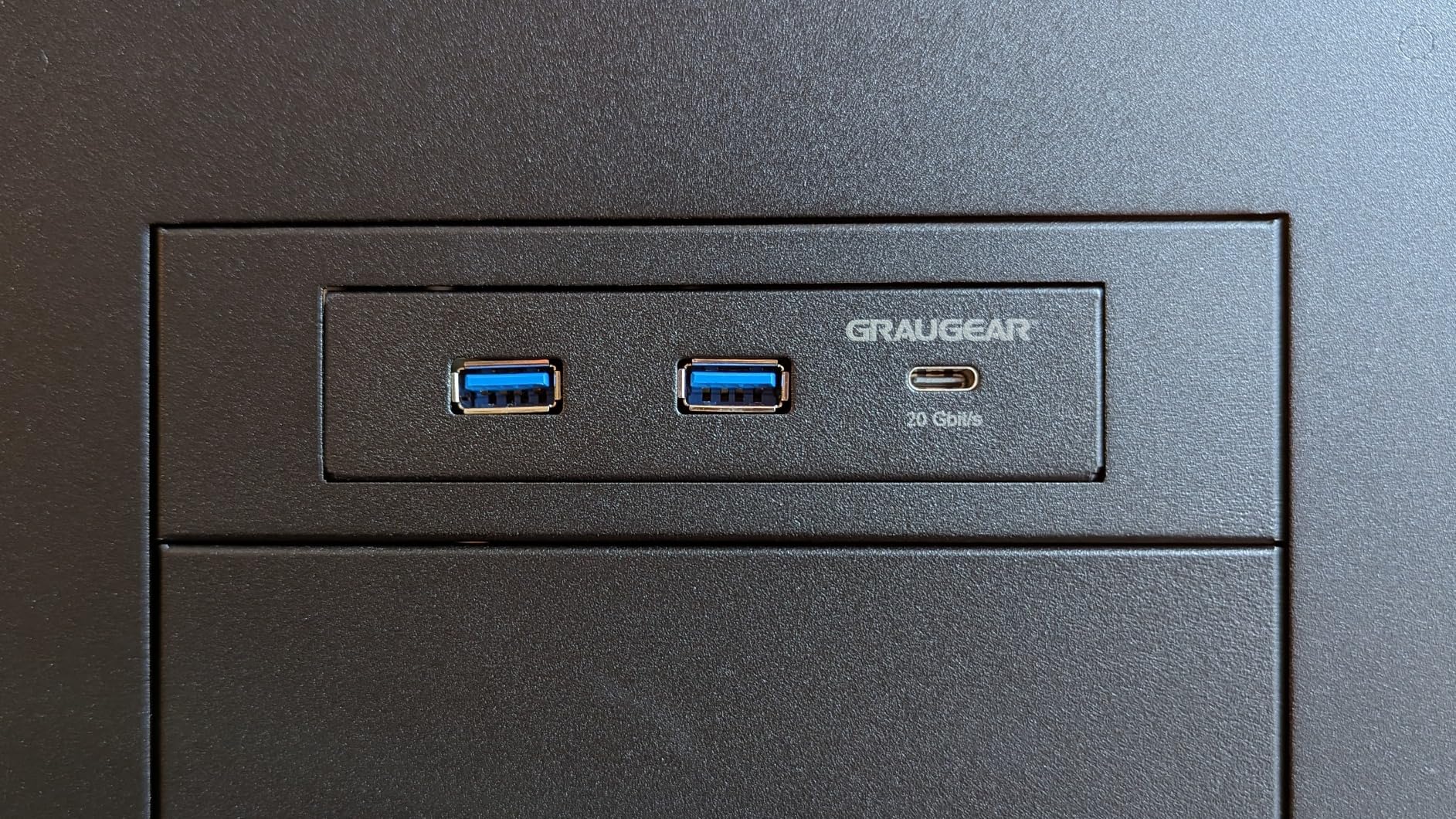 GRAUGEAR 3.5 Inch Front Panel USB Hub, Internal USB Hub with 20Gbps USB3.2 Gen2 USB-C and USB 3.0 Ports, USB3.2 Type-E Key-A 20-Pin Header & USB3.0 Header Required, Fits 3.5