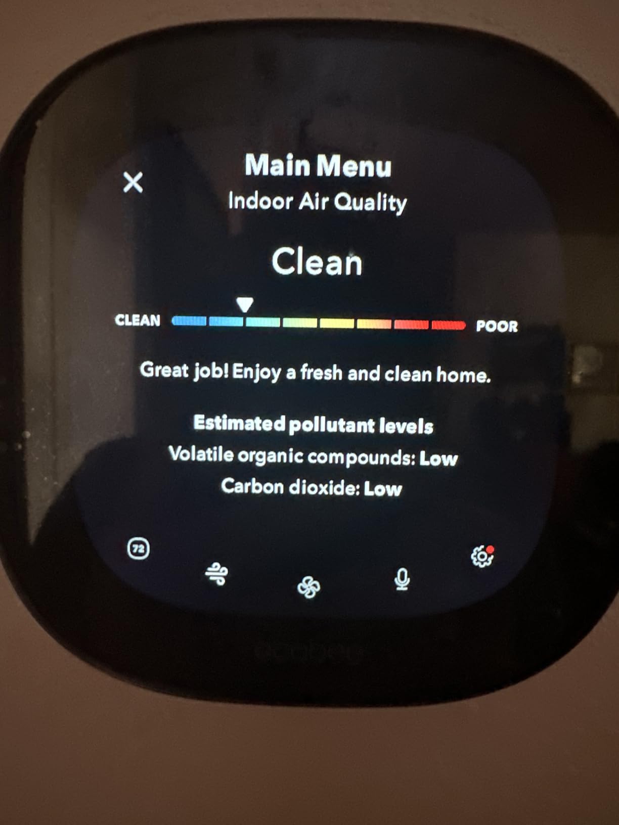 ecobee Smart Thermostat Premium with Smart Sensor and Air Quality Monitor - Programmable Wifi Thermostat - Works with Siri, Alexa, Google Assistant, Black customer photo 1