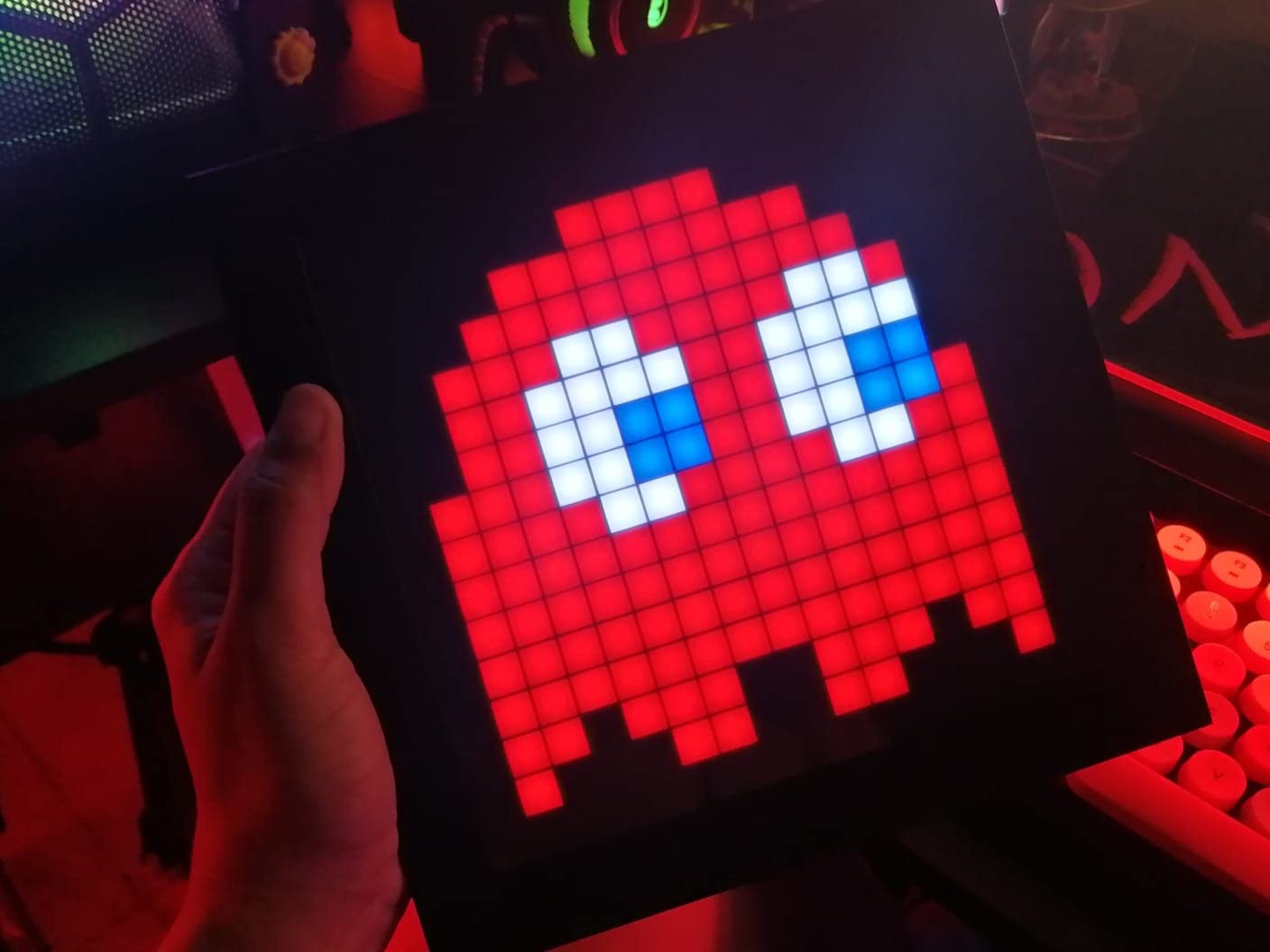 LED Light Pixel Display Panel Suit for RGB Light Bars, Smart App Control with Cool Animation Desk Setup for PC, TV, Gaming Room Decor customer photo 1