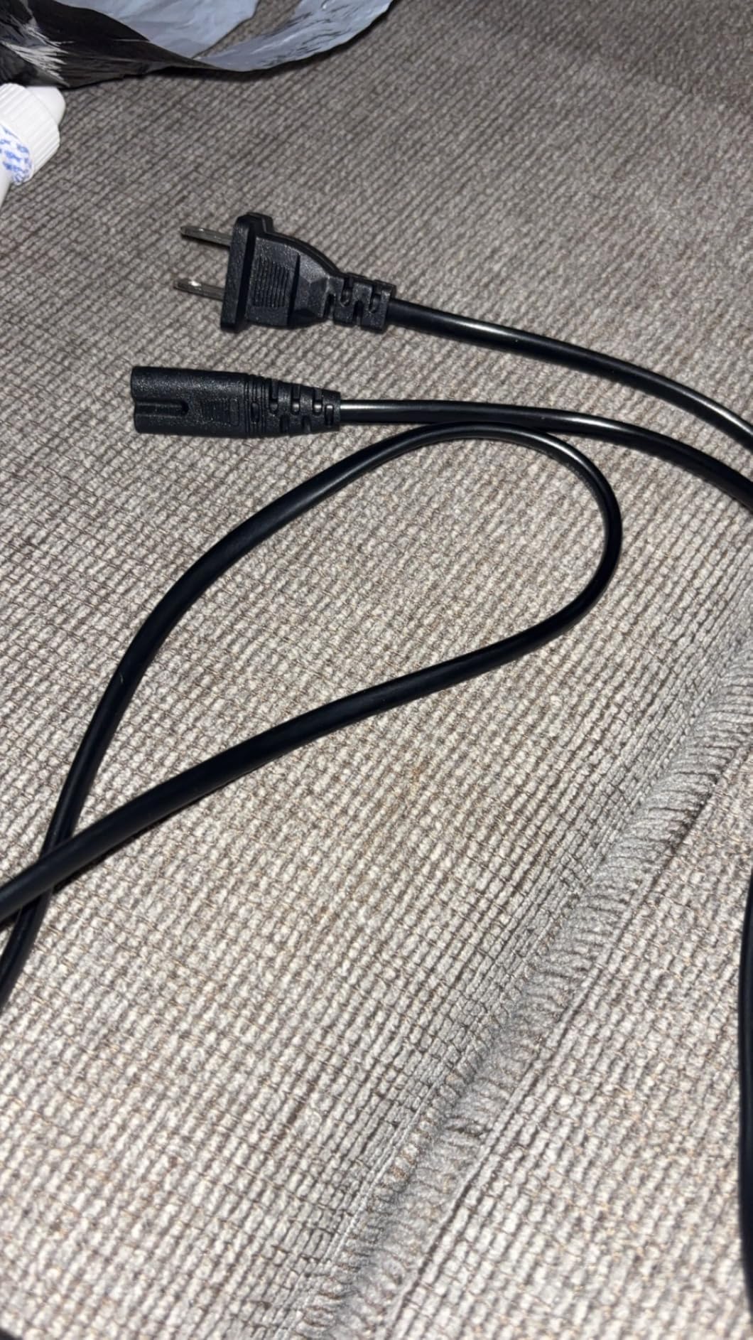 AC 2 Prong C8 Power Cord 5ft Standard 2-Slot for TV PS4 PS5 Speaker Monitor Xbox Wall Power Cable Replacement Black customer photo 1