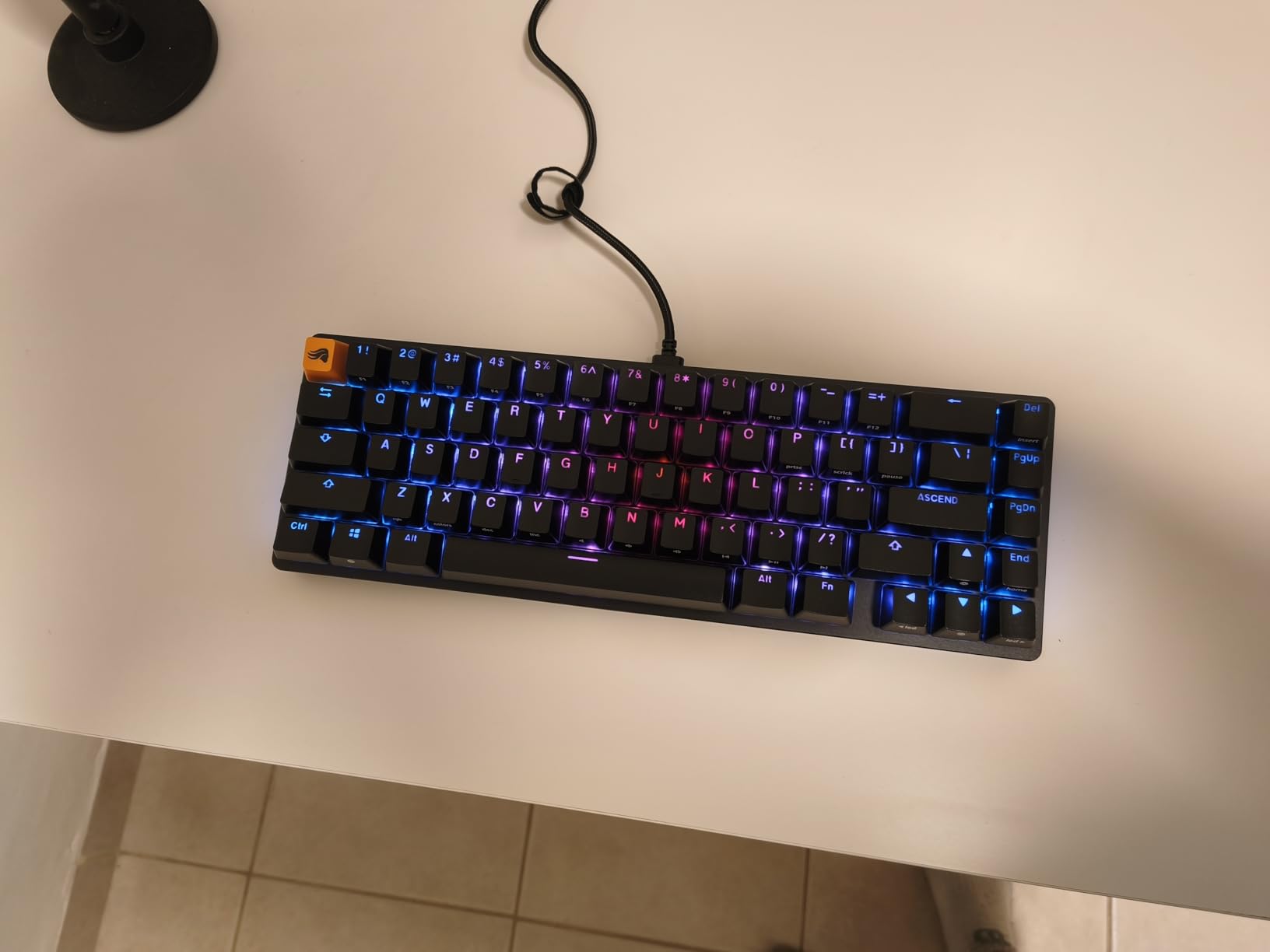 GLORIOUS GMMK 2 Gaming Barebones Keyboard - Hot Swappable TKL DIY, Compact Mechanical Keyboard Kit- Wired, RGB Backlit,- PC Setup Accessories- 65%, Pink customer photo 2