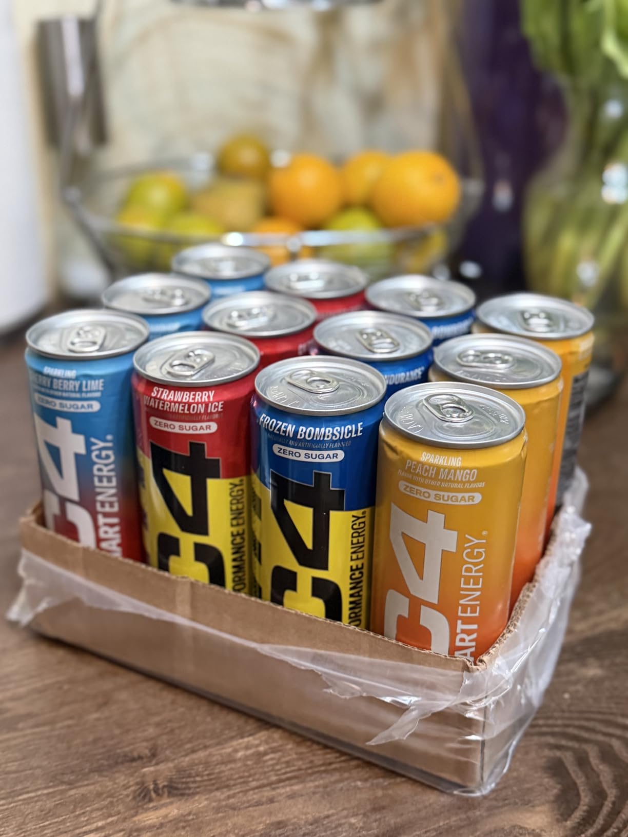 C4 Energy & Smart Energy Drinks Variety Pack, Sugar Free Pre Workout Performance Drink With No Artificial Colors or Dyes, Zero Calorie, Coffee Substitute or Alternative, 4 Flavor Variety 12 Pack customer photo 2