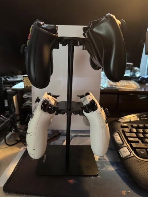 Monzlteck Desktop Controller Holder for PS4/PS5/Xbox ONE/Switch Pro/Headset, Controller Organizer, Gaming Accessories customer photo 1