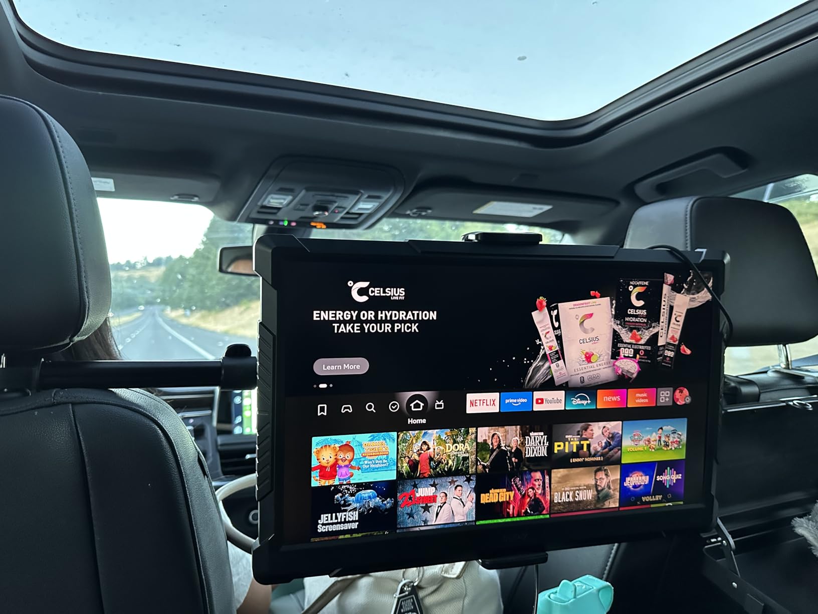 Tryone Car Tablet Holder Mount for iPad: Headrest Tablet Stand for Car Back Seat Compatible with iPad Pro Air Mini | Galaxy Tab | Kindle Fire HD | Switch OLED or Other 4.7-16.1