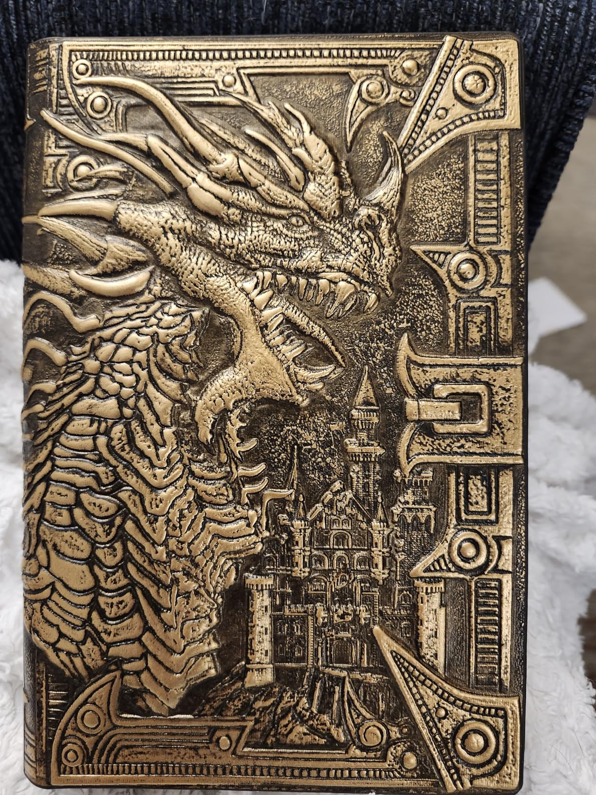 DND Campaign Journal,D&D Notebook binder with Bookmark Set.for dungeons and dragons magic the gathering RPG Notepad GM & Player accessories gifts(Bronze Wyrmling) customer photo 1