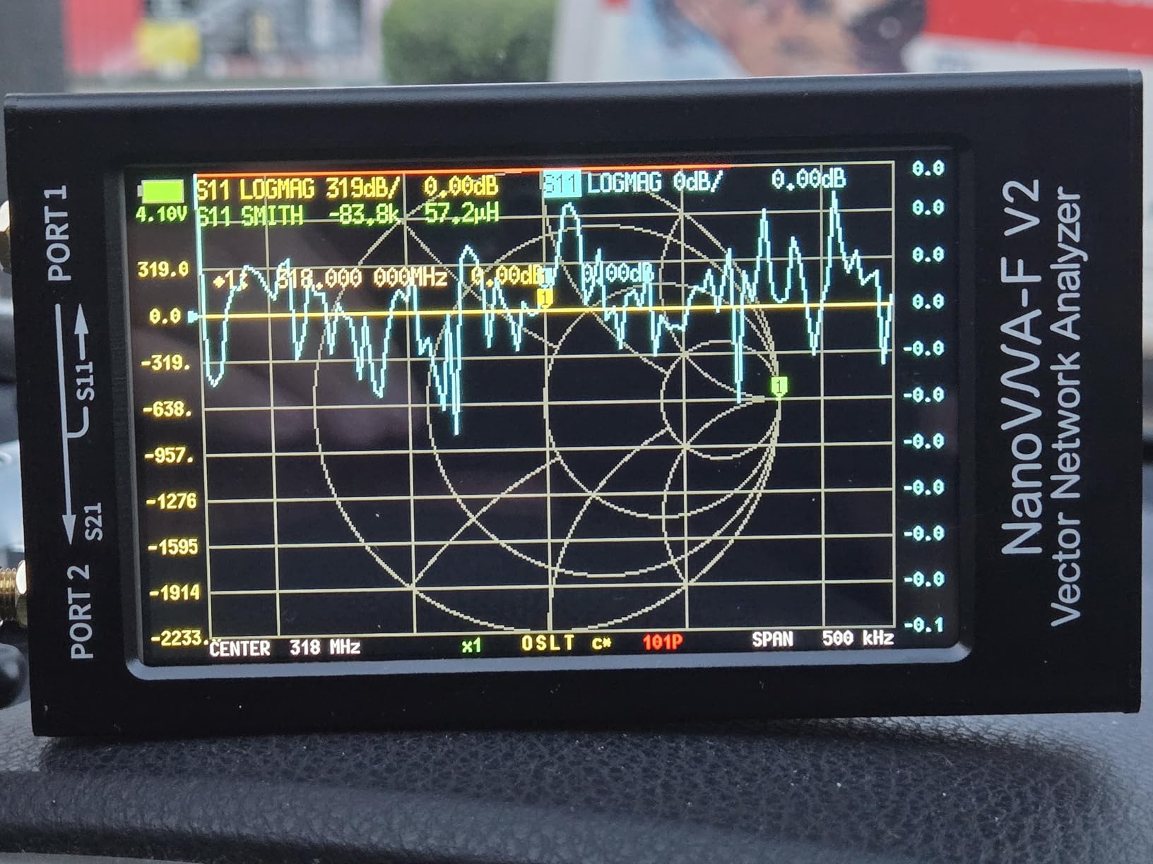AURSINC Upgraded NanoVNA-F V2 Vector Network Analyzer 50KHz-3GHz HF VHF UHF VNA Antenna Analyzer, 4.3inch Touchscreen, 5000mAh Battery, Measuring S-Parameters, SWR, Phase Delay, Smith Chart customer photo 1