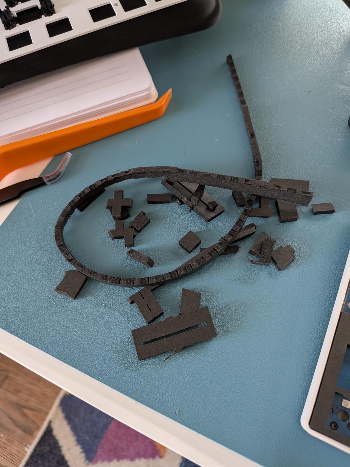 Poron Keyboard PCB Foam 68 Layout,Poron Switch Pads 120Pcs and Sound Dampeners for Custom Keyboard customer photo 1