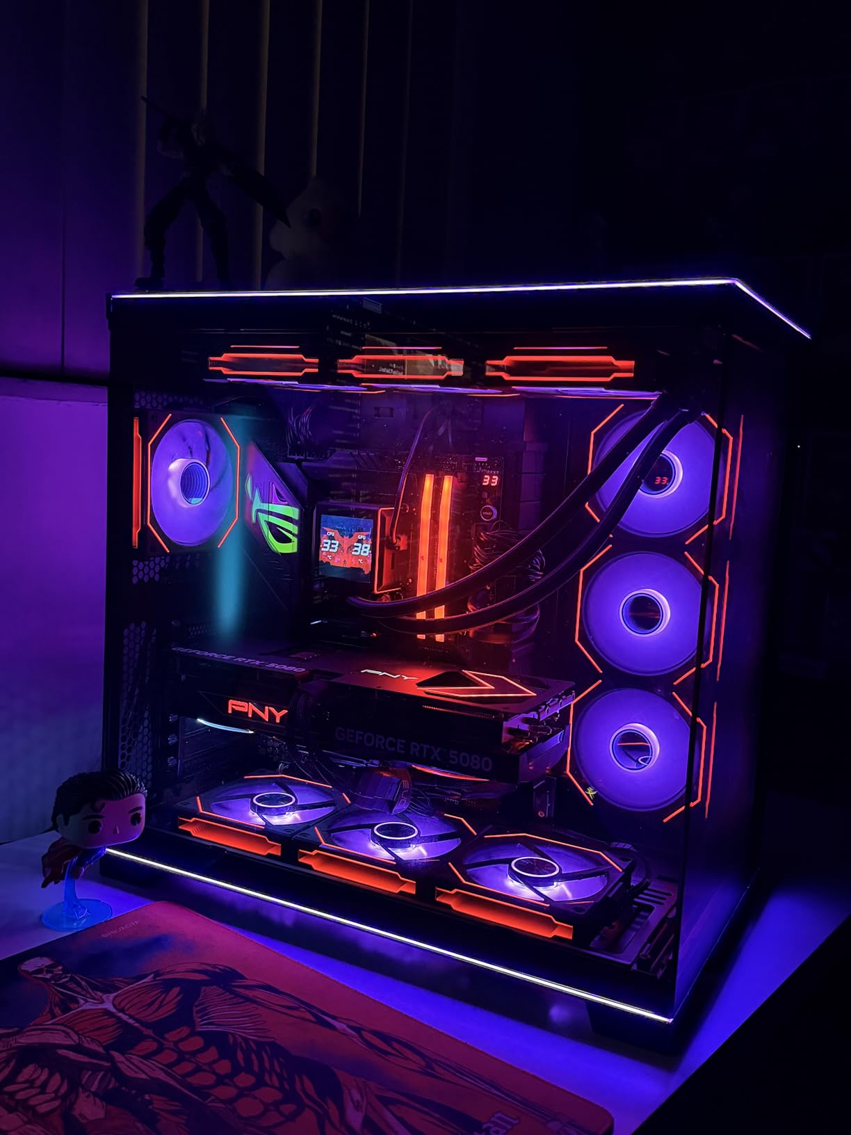 UNI Fan SL-Infinity 120mm-Triple Pack-ARGB Fan (Non-Wireless)-Infinity Mirror-Daisy-Chain Design. Customizable Lighting Effects-One Cable Connection-with Controller-Black-UF-SLIN120-3B customer photo 2