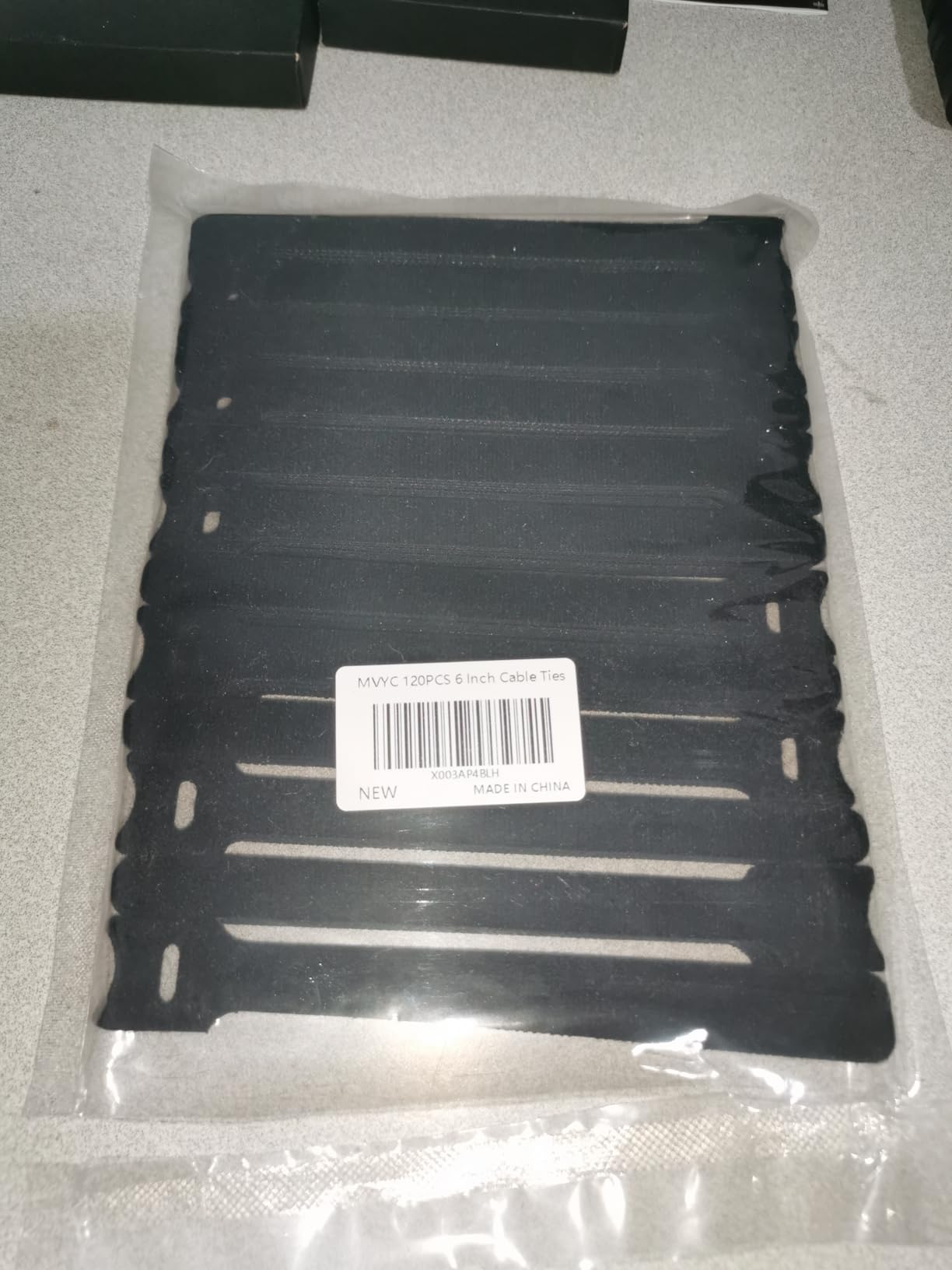 120PCS 6 Inch Reusable Cable Ties Wire Ties Cord Organizer Cable Organizer Adjustable Management Black customer photo 1