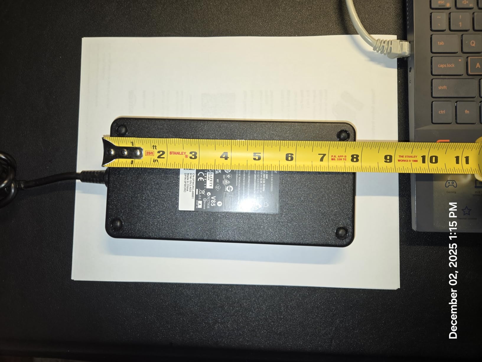 240W 19.5V 12.3A Laptop Charger for Dell Alienware M15 M17 R1-R5 M17X M18X Area-51m R2 G5 G7, Precision M6800-M6700, J211H customer photo 2