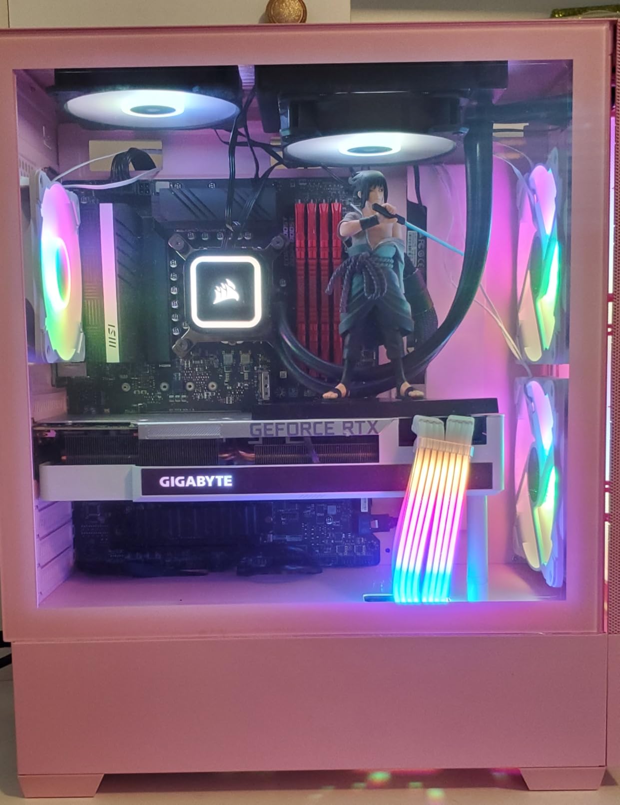 Lian Li LANCOOL 205M MESH - High Airflow Micro ATX PC Case, RGB Gaming Computer Case, Mesh Front Panel Mid-Tower Chassis with 2x140mm ARGB PWM Fans Pre-Installed, Tempered Glass Side Panel, Black customer photo 1