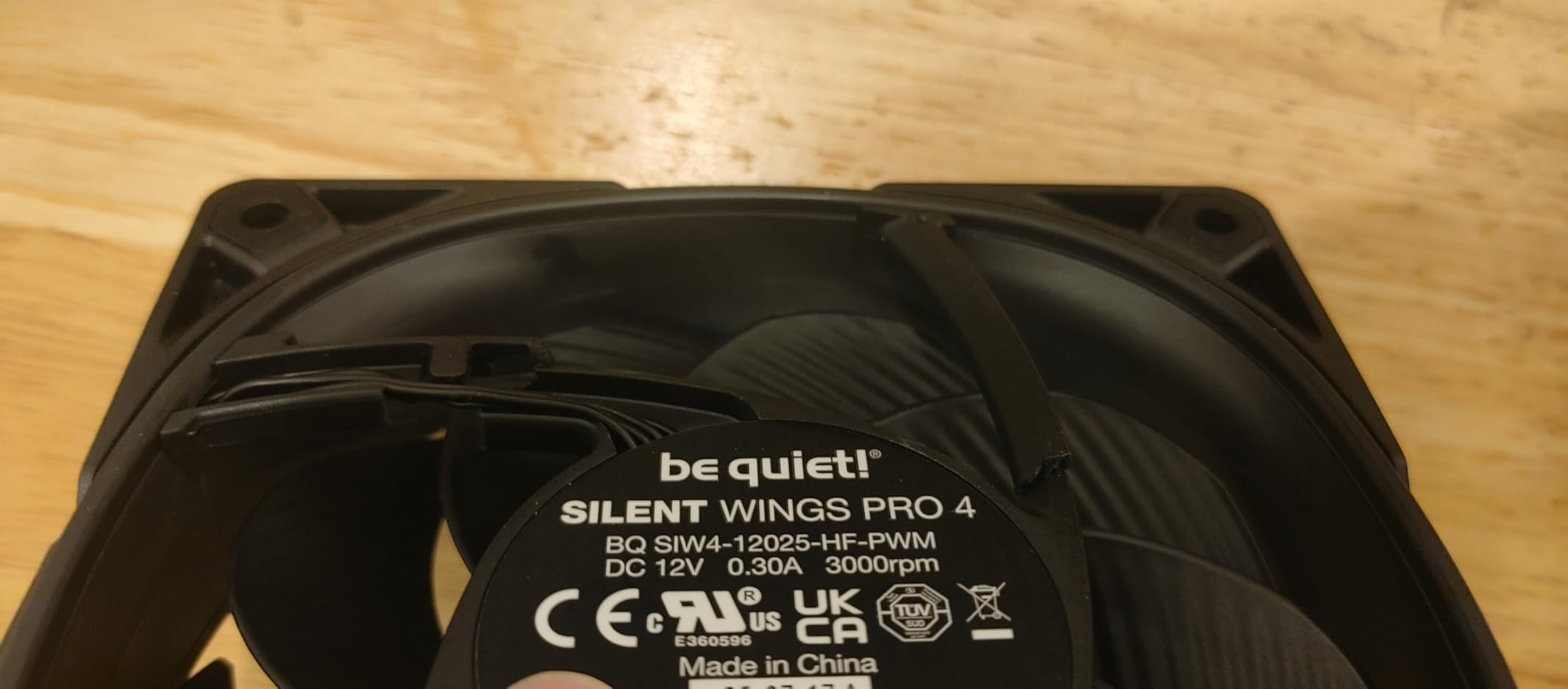 be quiet! Silent Wings Pro 4 120mm PWM 3000 RPM Premium Low Noise Cooling Fan | 4-Pin | BL098 customer photo 1