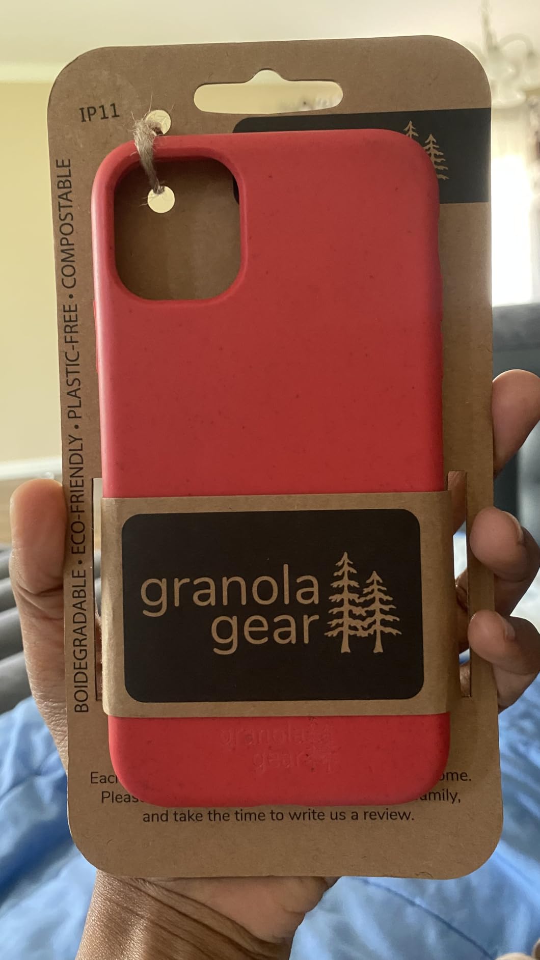 Eco by GranolaGear - Eco Friendly Phone Case for iPhone 11 by GranolaGear - Biodegradable, Compostable, Plastic-Free, Made from Plants - Pacific Blue customer photo 1