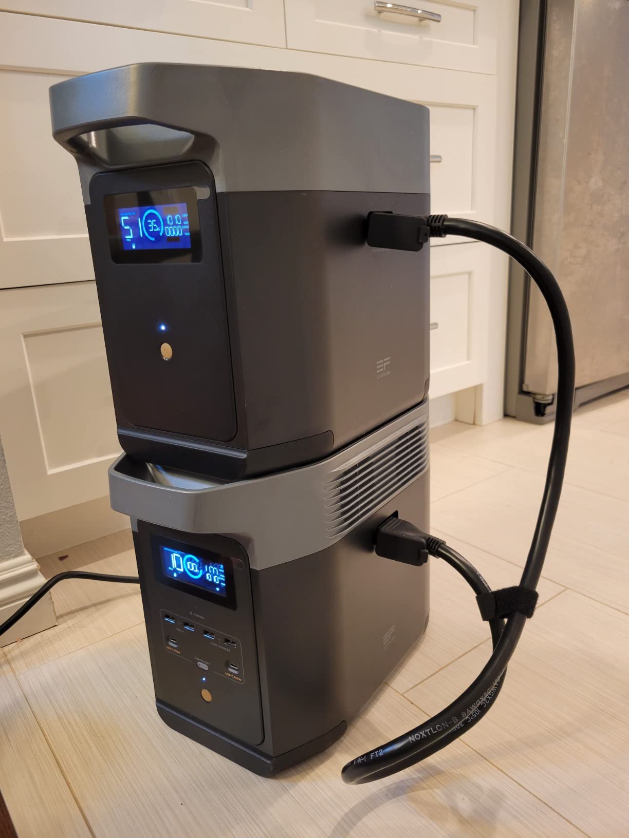 EF ECOFLOW Portable Power Station DELTA 2, 1024Wh LiFePO4 (LFP) Battery, 1800W AC/100W USB-C Output, Solar Generator for Home Backup Power, Camping & RVs customer photo 2