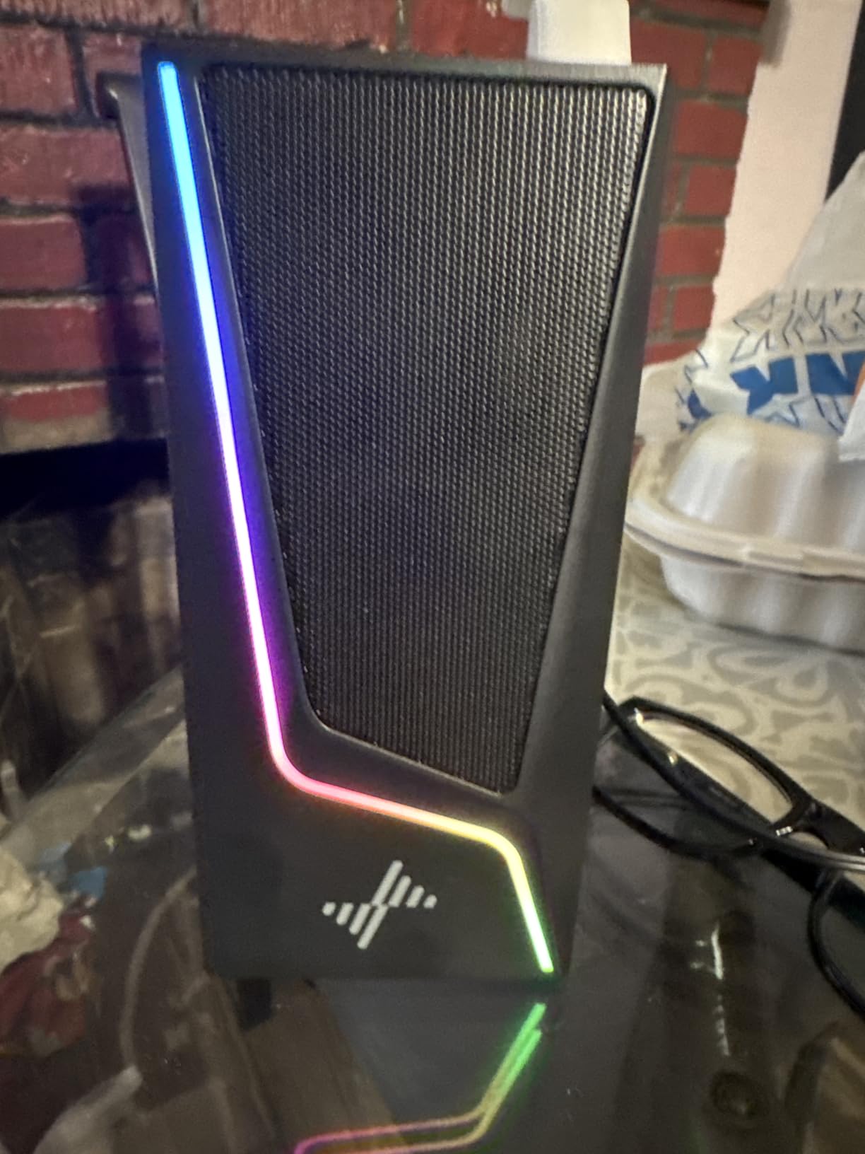 Nylavee Computer Speakers, PC Speakers with 6 Lighting Modes, USB Powered Computer Speakers for Desktop PC with 2 Bass-Boost Ports, 2 Speaker Units, and 3.5mm Aux-in for PC, Laptop, Monitor, Gaming customer photo 1