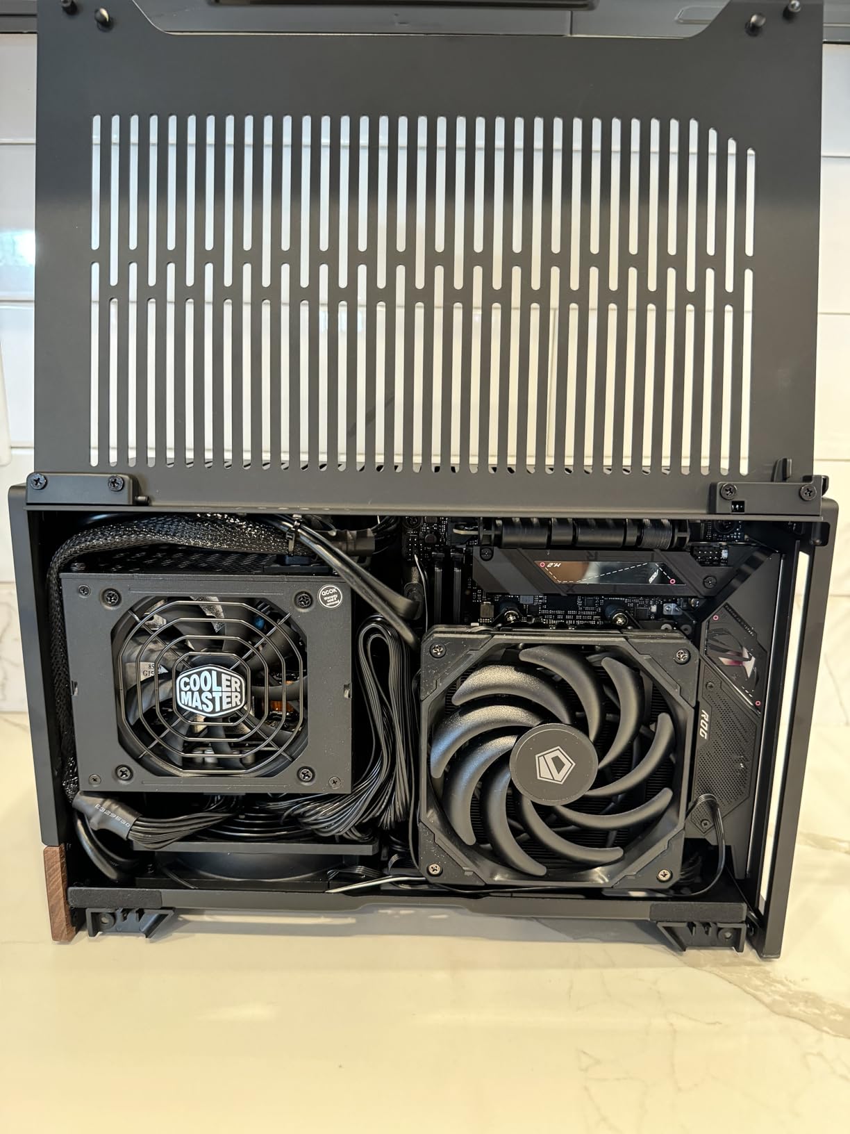 ID-COOLING IS-55 Black CPU Cooler Low Profile 57mm Height CPU Air Cooler 5 Heatpipes 120x120x15mm Slim Fan, CPU Fan for Intel LGA1851/1700/115X/1200; AMD AM4/AM5 customer photo 2