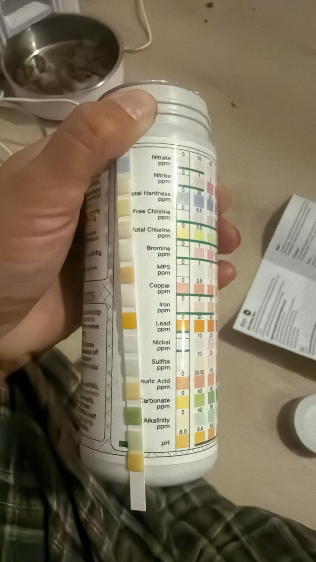 TESPERT Drinking Water Test Strips 125ct 16 in 1 - 30s Quick Screening for Hardness, pH, Iron, Nitrite, Copper, Chlorine, Nitrite, Carbonate,Lead, Alkalinity...Well, Tap, Home, City Water Testing customer photo 1