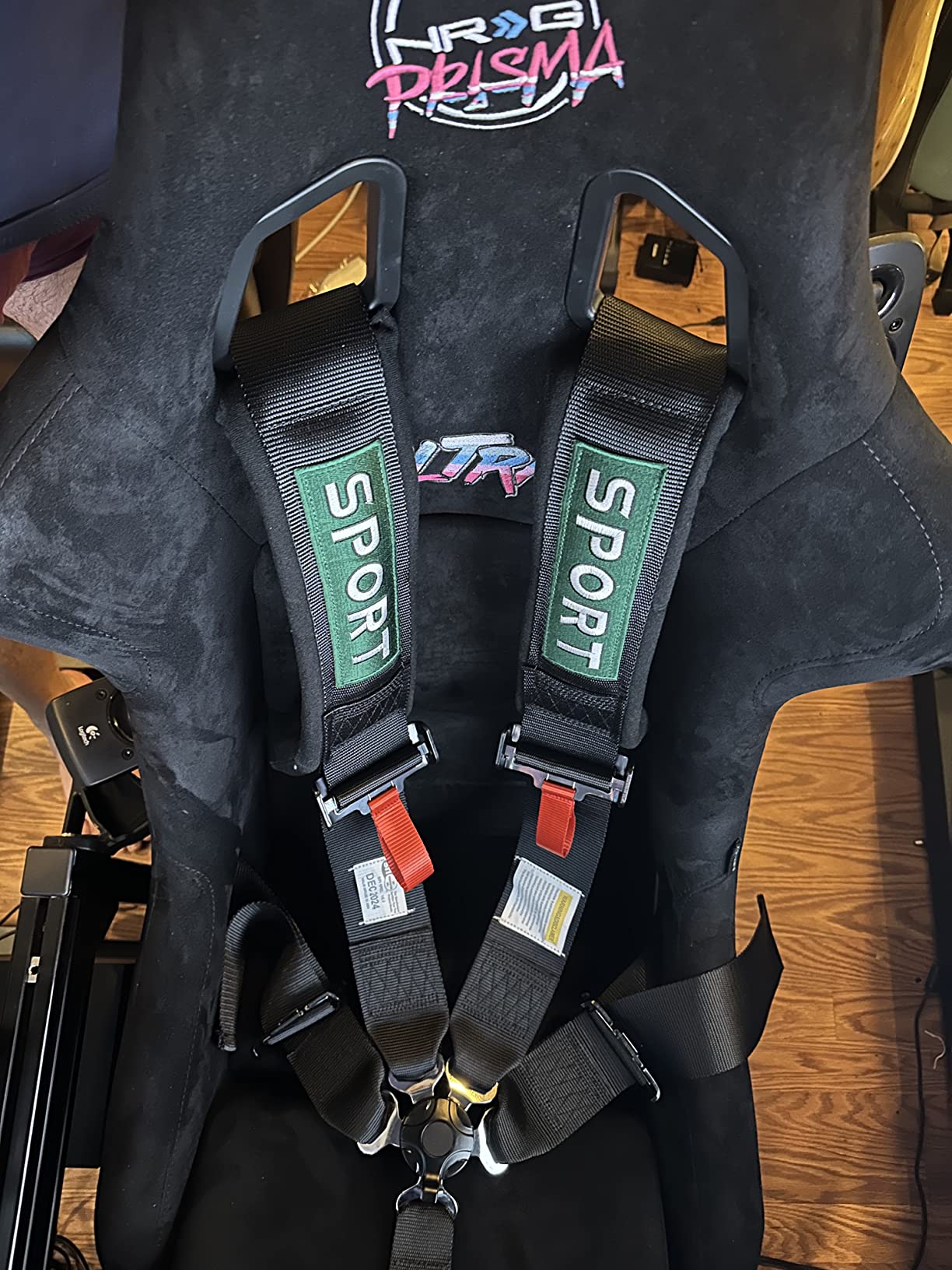 5 Point Racing Harness SFI Approved Protection Heavy Duty Shoulder Pads Quick Release Cam Lock customer photo 1
