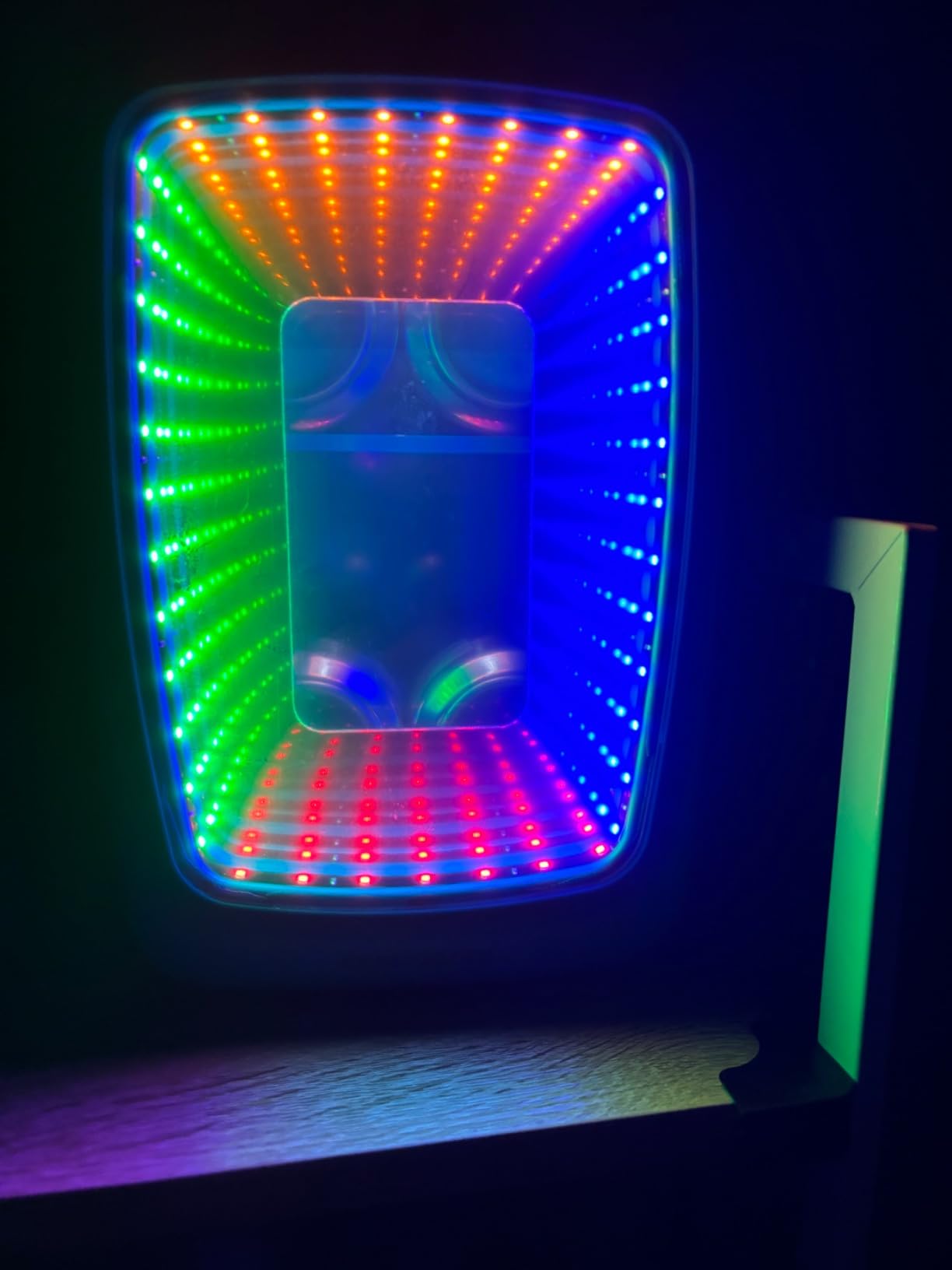Frigidaire Gaming Light Up Mini Beverage Refrigerator, 6 can, 4 liters, Cooler with large see through door and LED lights Perfect for Gaming Experience, Home, Office, or Cars. 12V Charger (Stealth) customer photo 2