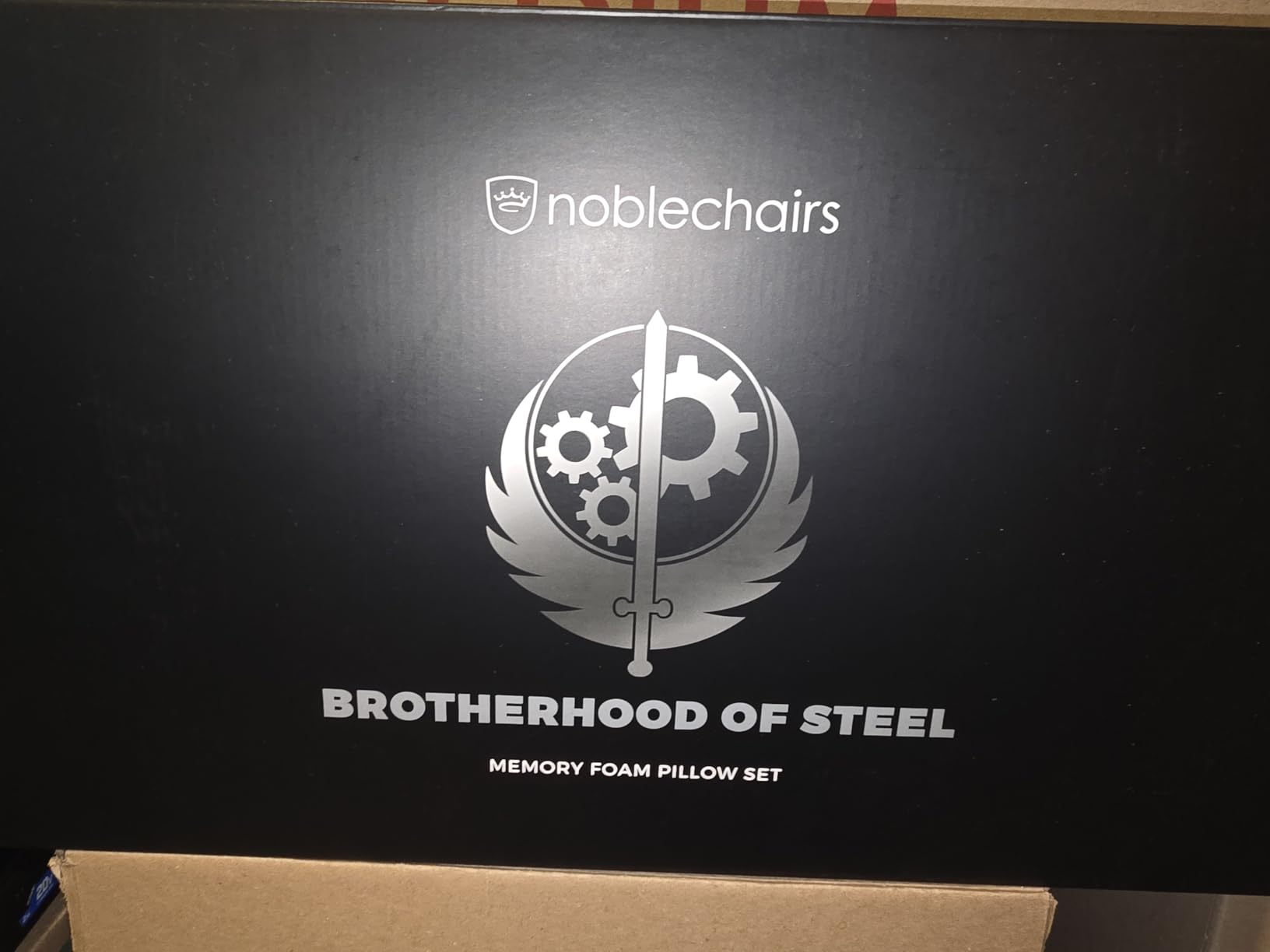 noblechairs Memory Foam Lumbar-Support Pillow, Office and Gaming-Chair Cushion Set - Skyrim Edition customer photo 2
