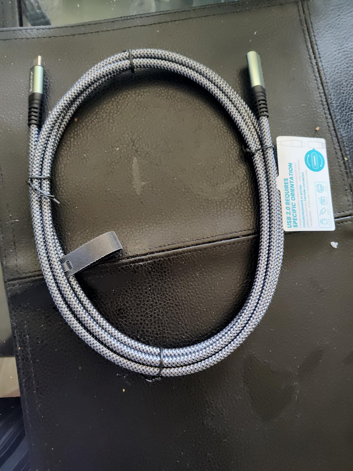 AINOPE USB C Extension Cable, 20Gbps/USB3.2 Fast Transfer USB Type C Extender 240W Charging Compatible with iPhone 16 pro max/PSVR2/USB C Hub/MacBook Air M2 Pro/iPad/Magsafe Charger,10FT,Blue customer photo 1
