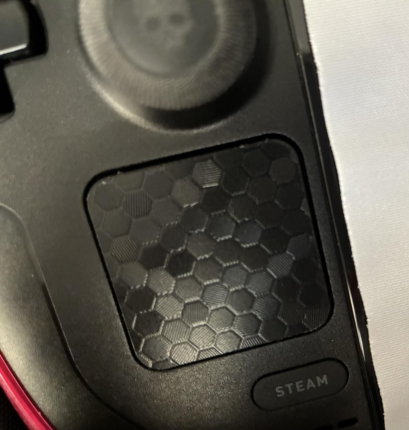Touchpad Protector Steam Deck, Protective Skin Texture Sticker for Steamdeck OLED&LCD Touch Trackpads, High end Textured Skin Luck&Link (Shadow Camouflage-Black) customer photo 1