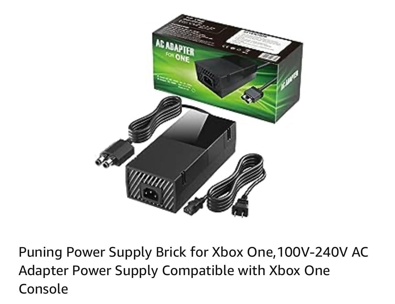 Puning Power Supply Brick for Xbox One,100V-240V AC Adapter Power Supply Compatible with Xbox One Console customer photo 2
