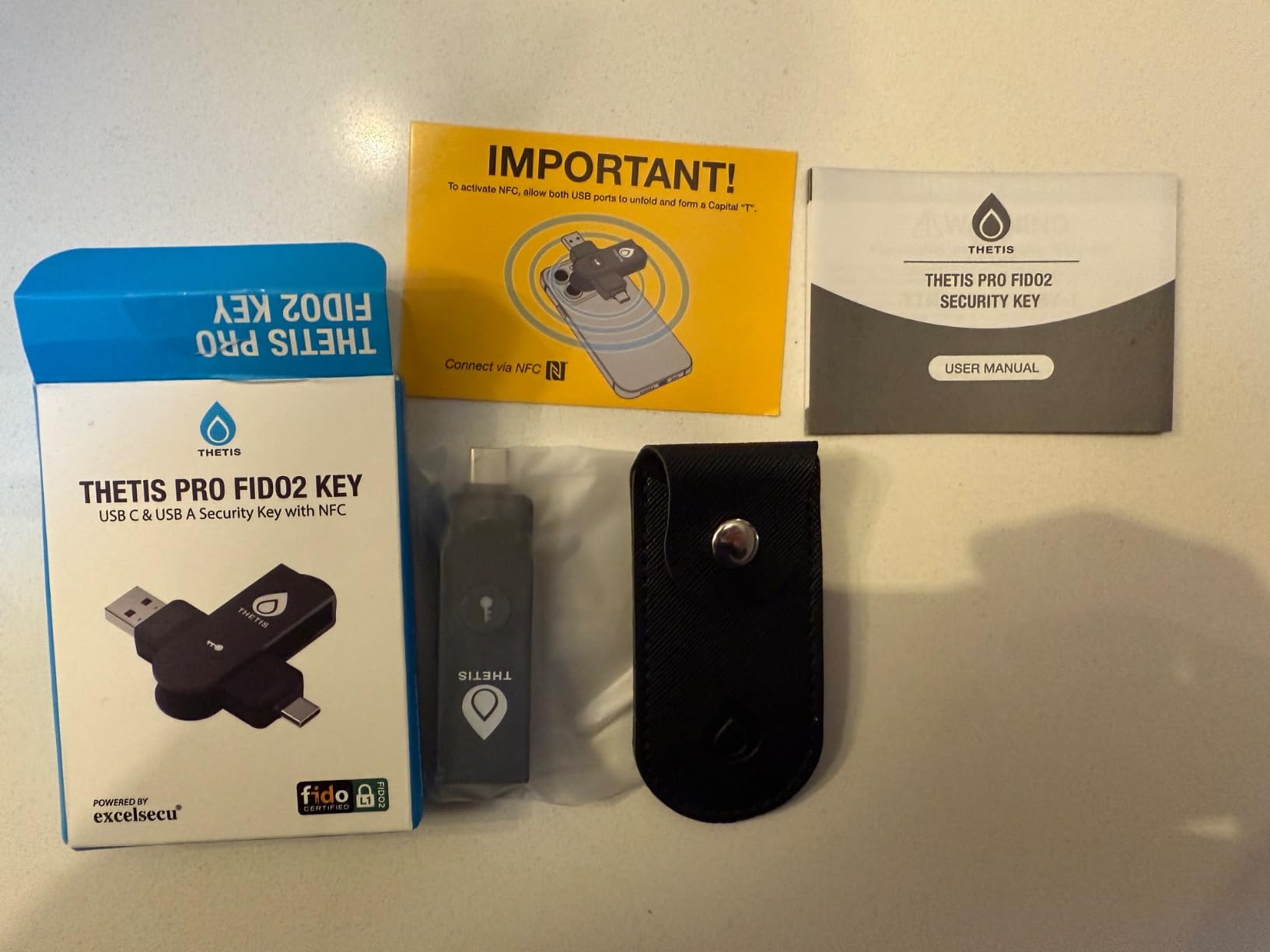 Thetis Pro FIDO2 Security Key, Two Factor Authentication NFC Security Key FIDO 2.0, Dual USB A Ports & Type C for Multi layered Protection (HOTP) customer photo 1