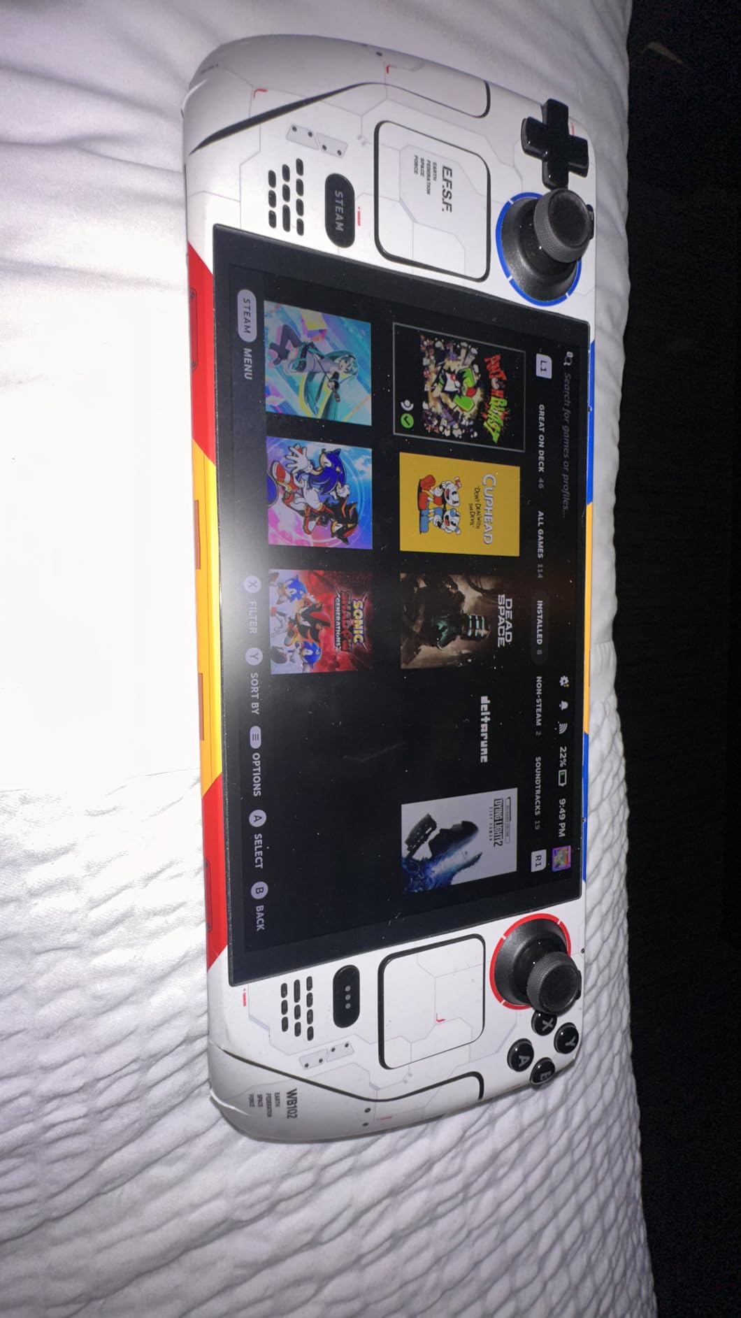 Steam Deck Skin, Gundam Edition, Full Wrapping Matte Vinyl Skin for Steam Deck (Designed by POP SKIN), Compatible with Both Steam Deck LCD Version and OLED Version customer photo 1