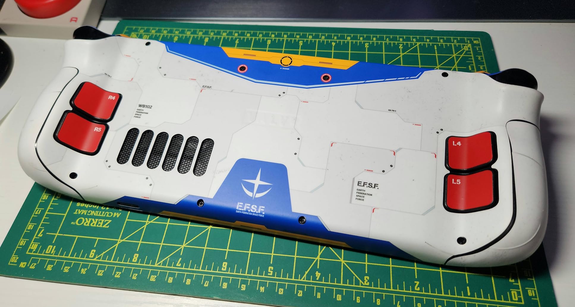 Steam Deck Skin, Gundam Edition, Full Wrapping Matte Vinyl Skin for Steam Deck (Designed by POP SKIN), Compatible with Both Steam Deck LCD Version and OLED Version customer photo 2