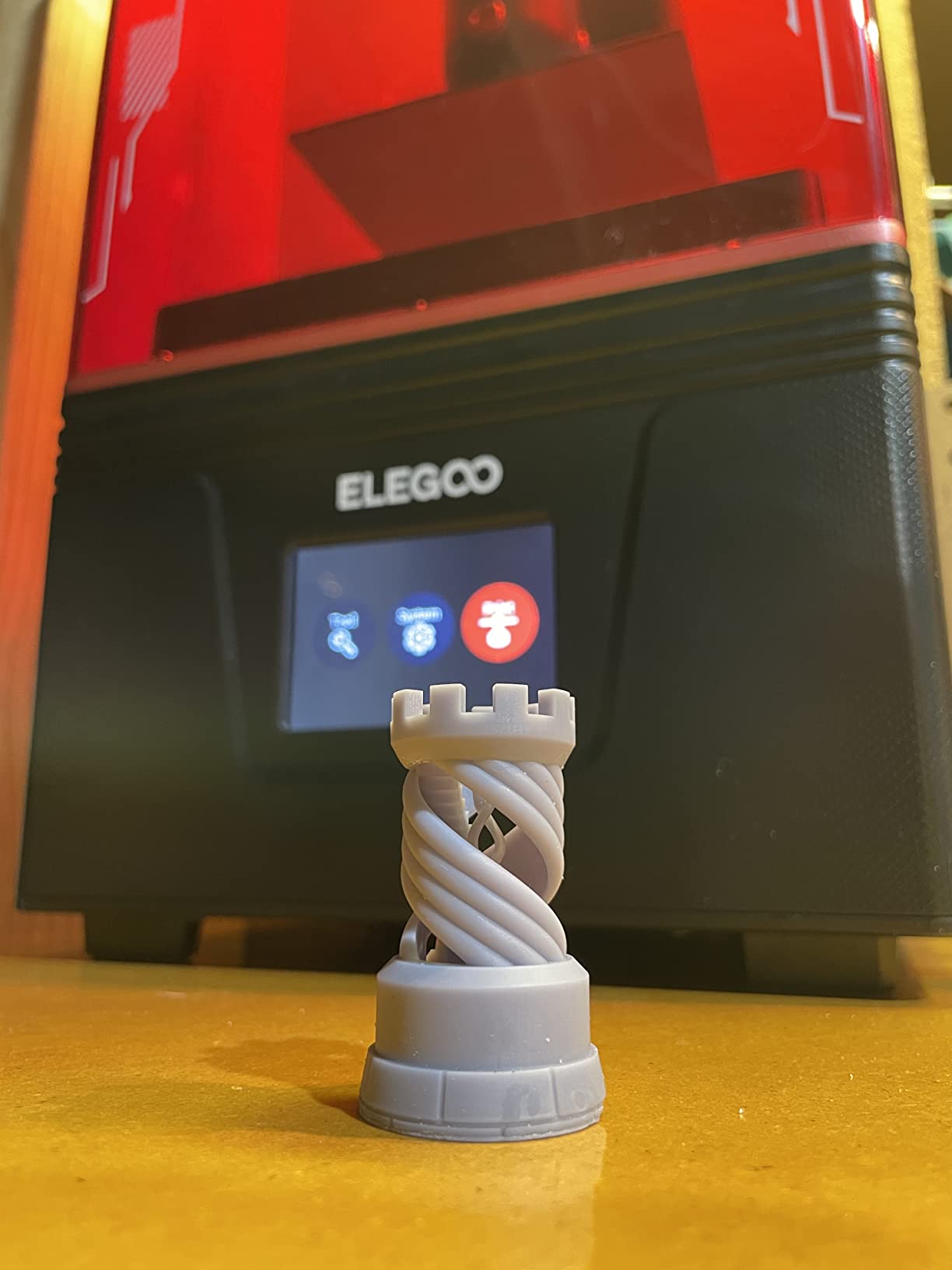 ELEGOO Mars 4 DLP 3D Printer, Desktop Resin 3D Printer with Ultra-Quiet Printing, 20000+ Hours Service Life, and Ultra-Low Operating Power, Printing Size of 5.22 × 2.94 × 5.9 inches customer photo 1