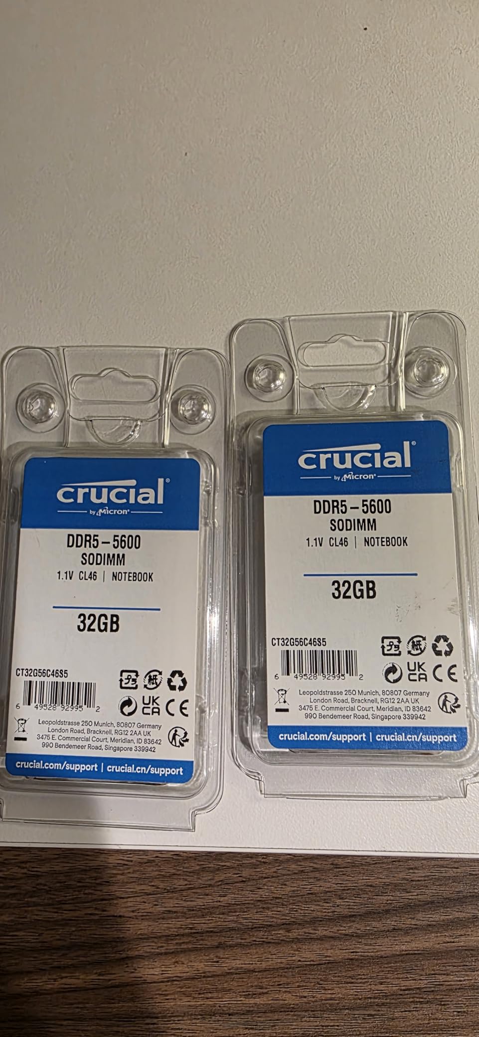 Crucial 16GB DDR5 RAM, 5600MHz (or 5200MHz or 4800MHz) Laptop Memory, SODIMM 262-Pin, Compatible with 13th Gen Intel Core and AMD Ryzen 7000 - CT16G56C46S5 customer photo 2
