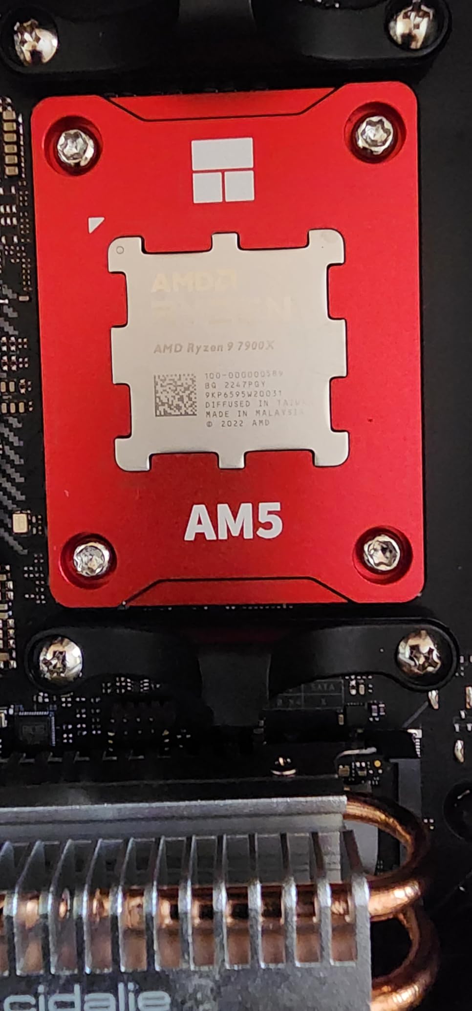 Thermalright ASF-Black AM5 CPU Holder, Corrective Anti-Bending Fixing Frame, Full-Fit Fixed Non-Marking Mounter, AM5 Anti-Bending Contact Frame, CPU Cooler Standard customer photo 2