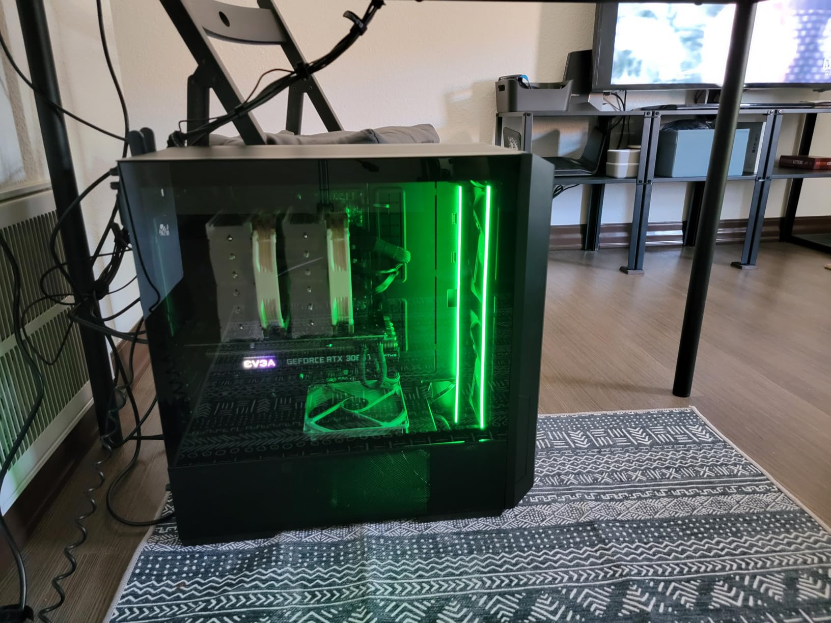 Lian Li LANCOOL 216 E-ATX PC Case, Airflow Focus RGB Gaming Computer Case with All-Around Mesh Panels, 2x160mm and 1x140mm PWM Fans Pre-Installed and Innovative Rear PCIe Fan Bracket Chassis (Black) customer photo 2