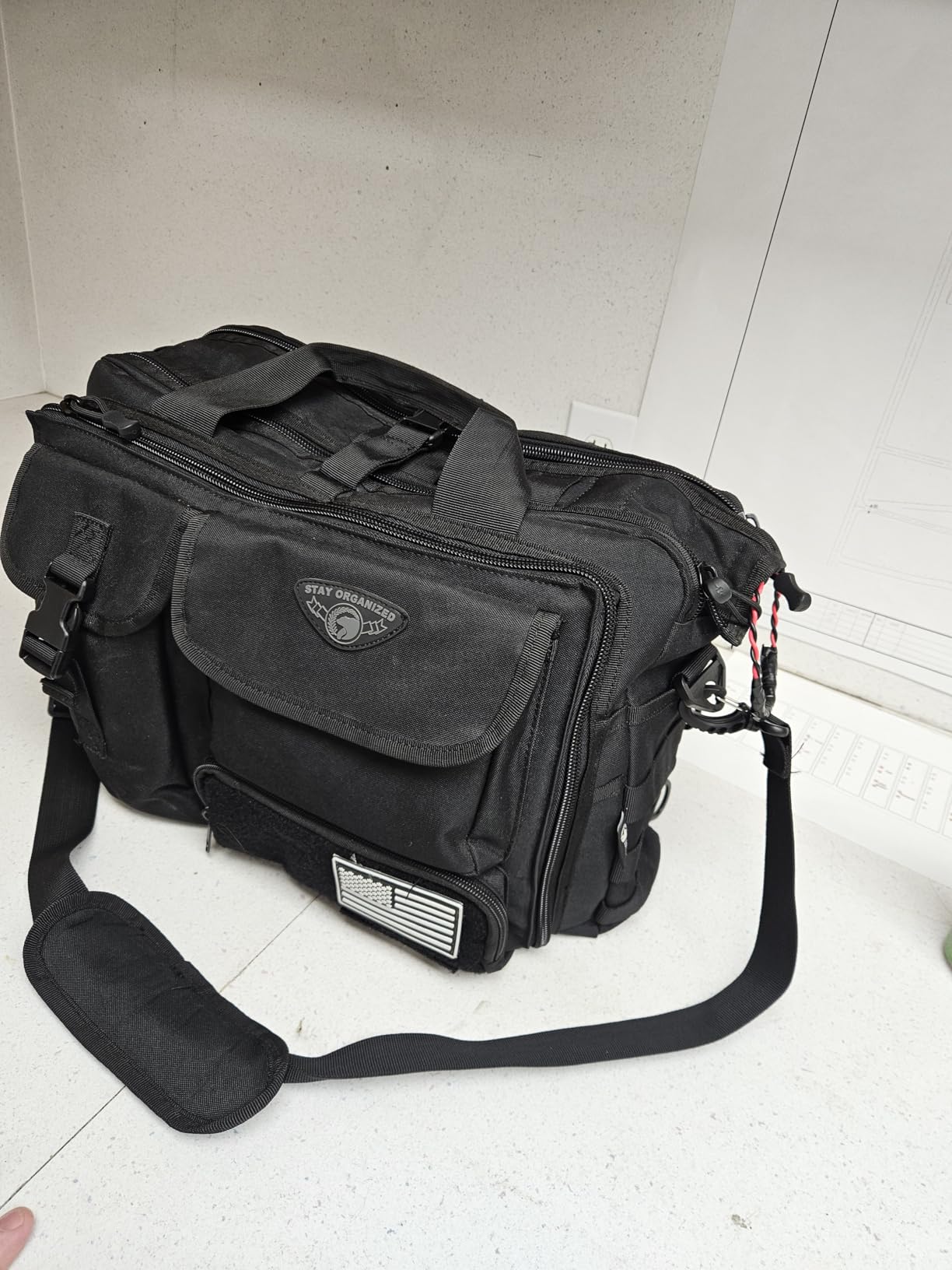 Stypos Tactical Messenger Bag,14inch/15.6inch/17.3inch Briefcase for Man Military Laptop Bag, Flight Work Bags for Pilots customer photo 2