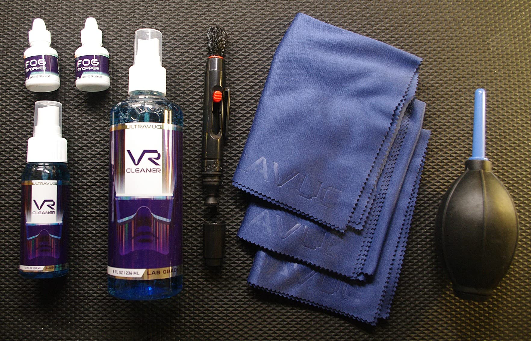 VR Cleaning Kit and Anti-Fog Treatment - Includes VR Cleaner Gel Sprays, Microfiber Cloths, Anti Fog Drop Treatments, Brush and Air Bladder with Precision Nozzle customer photo 2